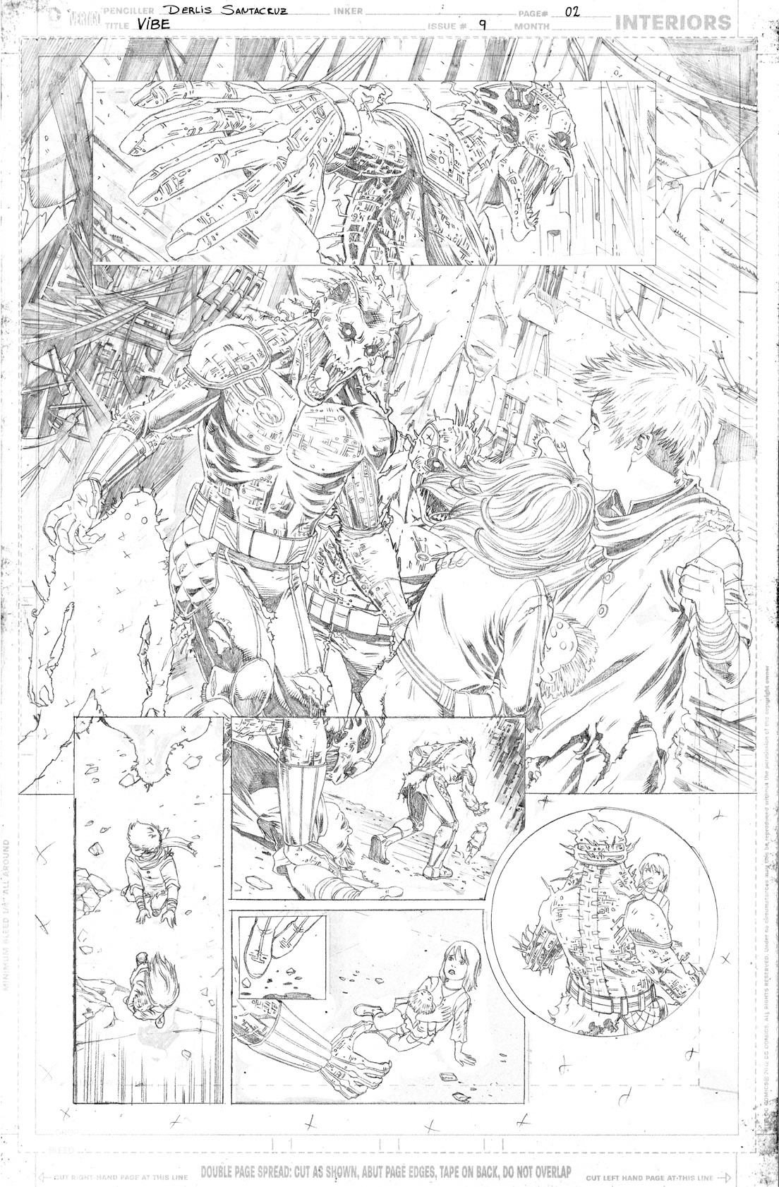 Derlis S. Benitez line art on DC's Batman: Derlis S. Benitez line art on DC Comics' Justice League of America Vibe