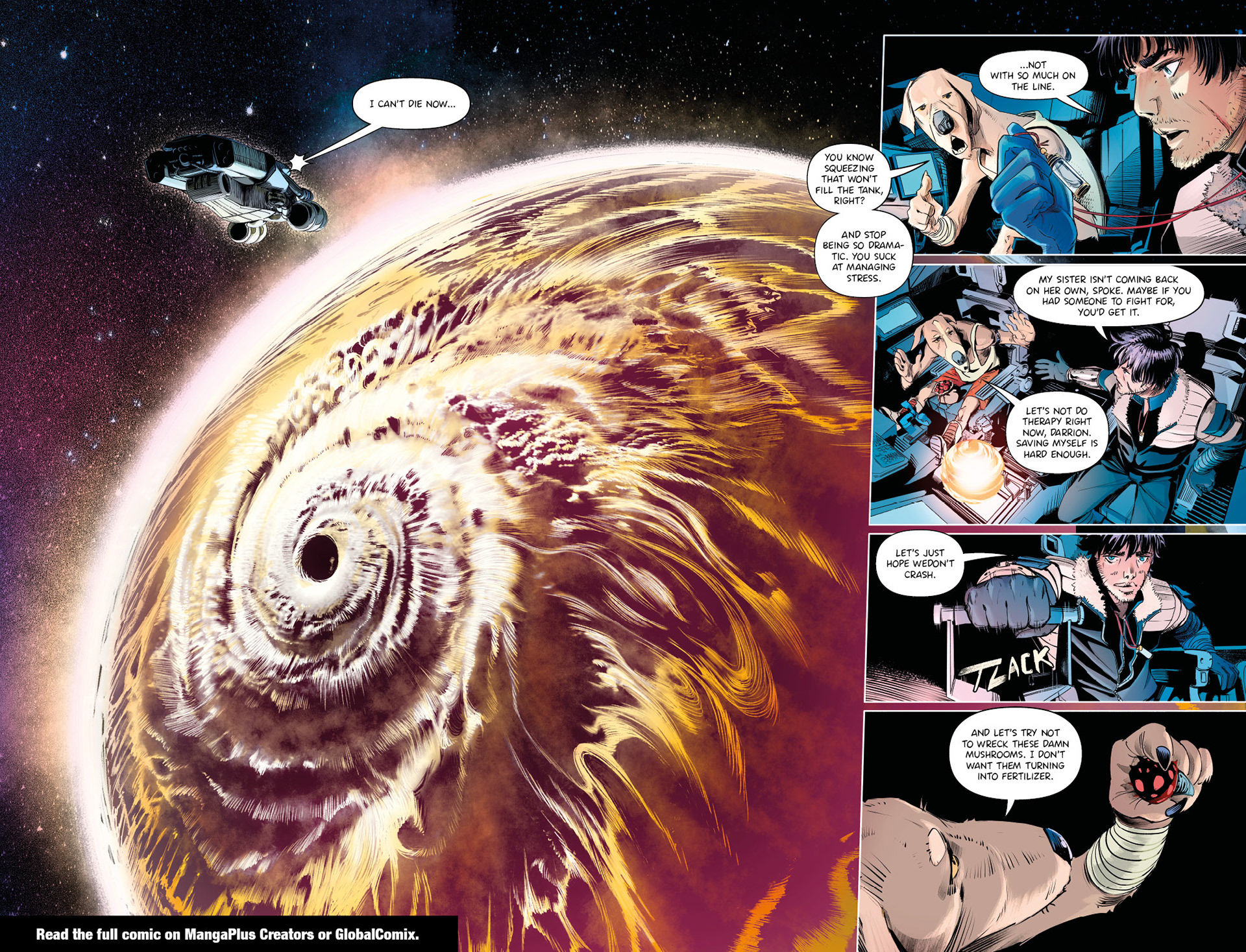 'Crunchy Star' comic pages, with line and color art by LCA represented artist, Dario D'Angelo