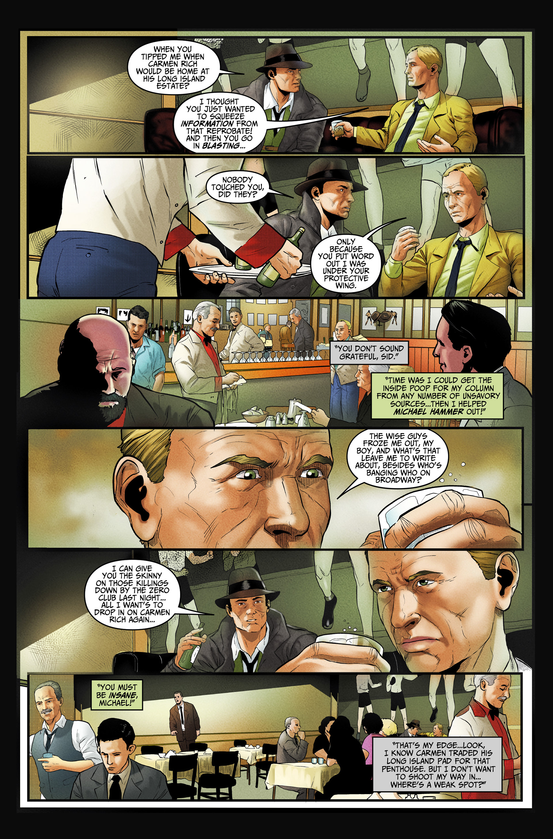 Mike Spillane's Mike Hammer- Line by Marcello 