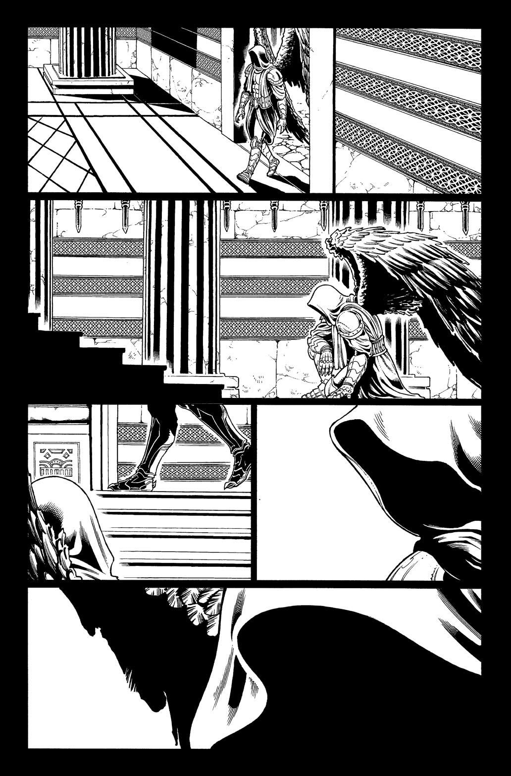 Derlis S. Benitez line art on Zenoscope' Grim Fairy Tales, V.2