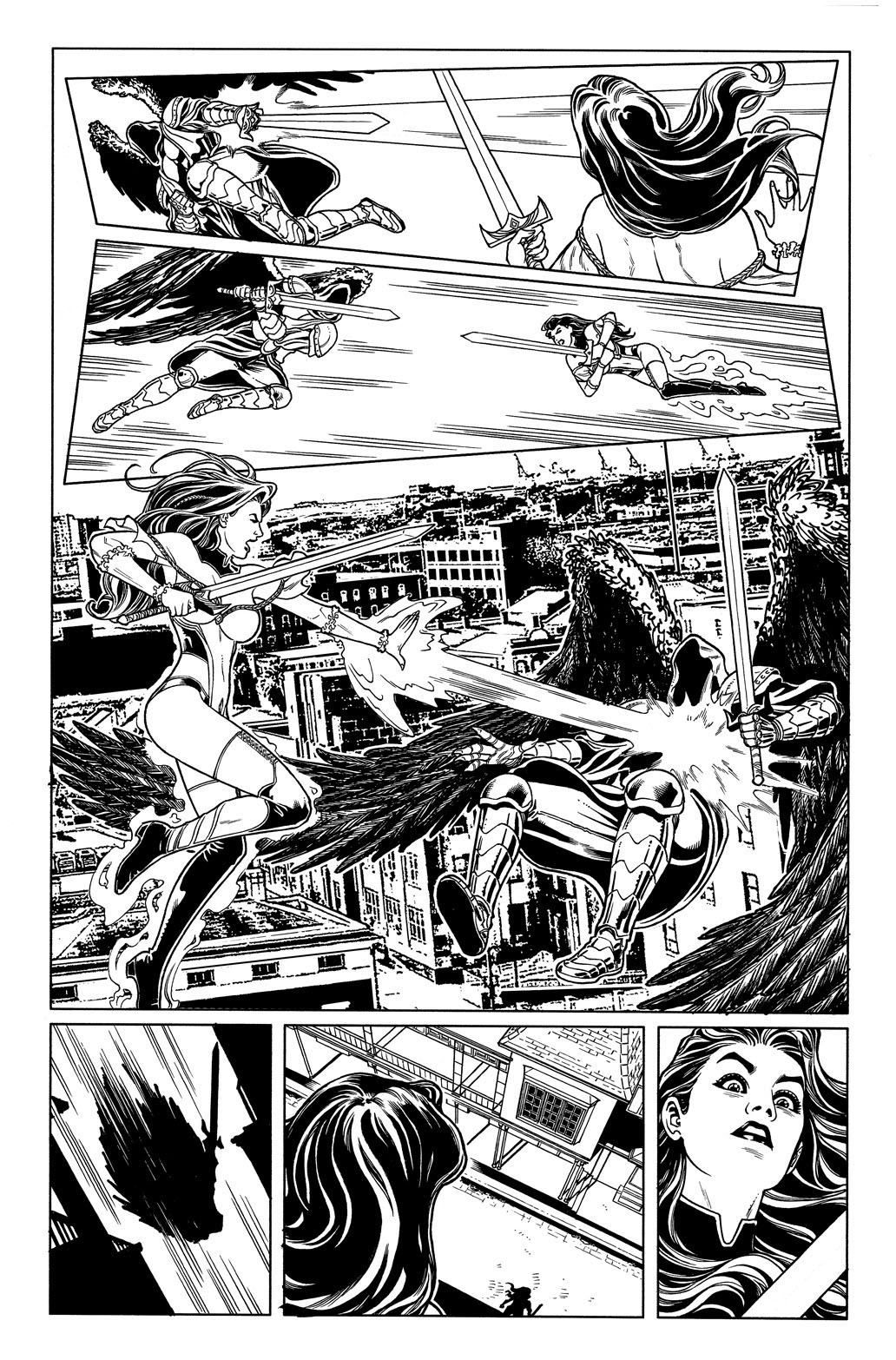 Derlis S. Benitez line art on Zenoscope' Grim Fairy Tales, V.2