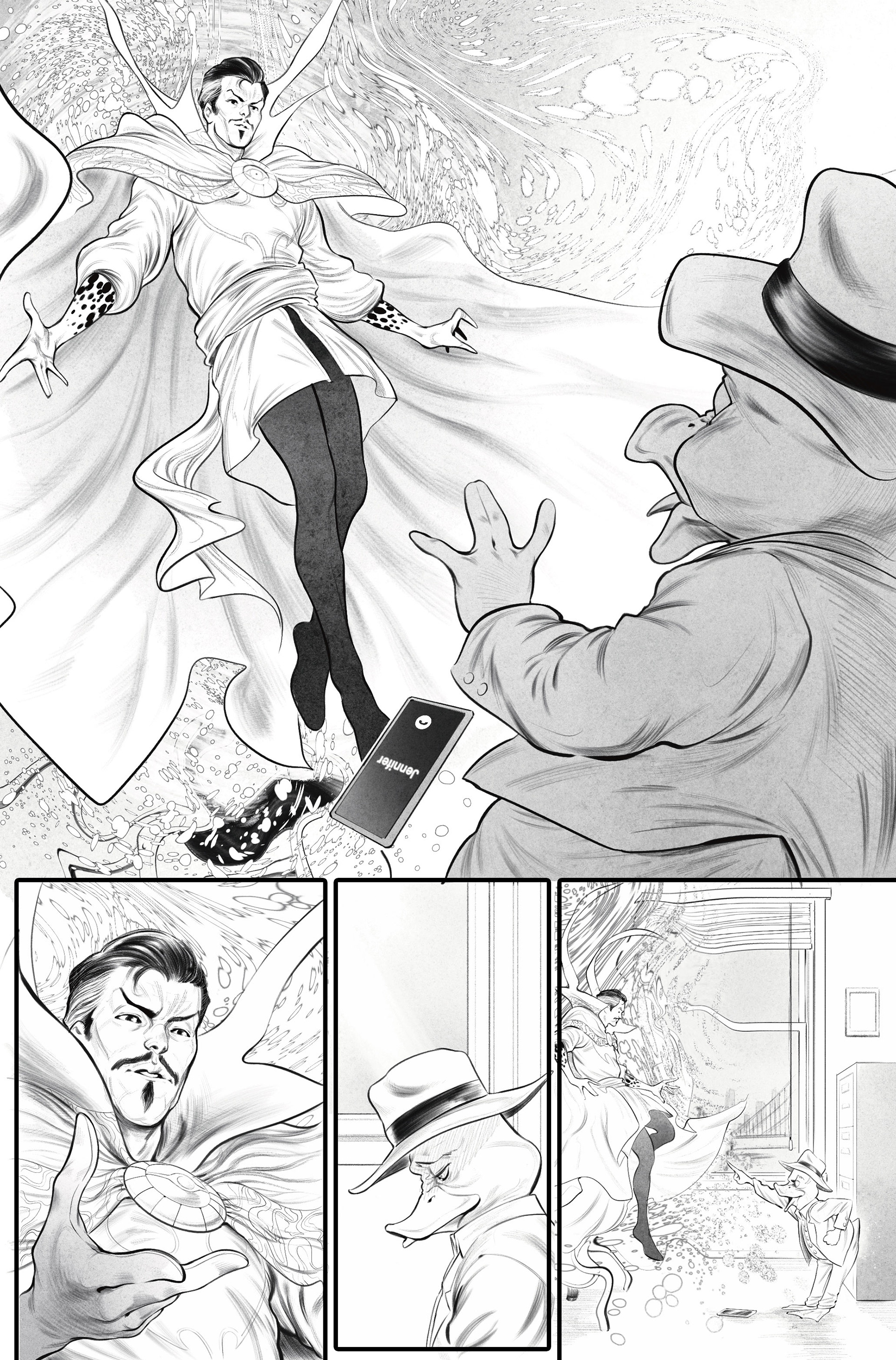 Howard the Duck Sample page from Stefan Fortis