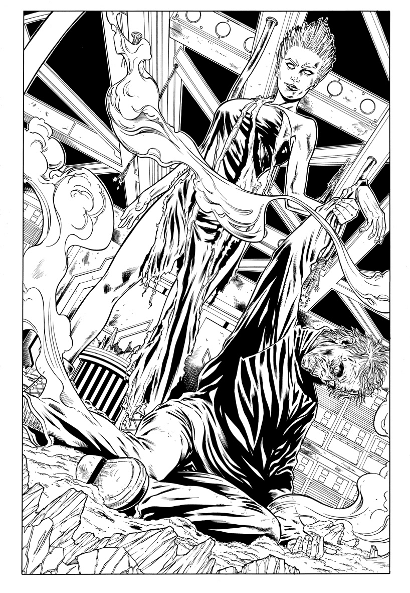 Derlis S. Benitez line art on DC's Batman: Derlis S. Benitez line art on DC Comics' Justice League of America Vol. 3