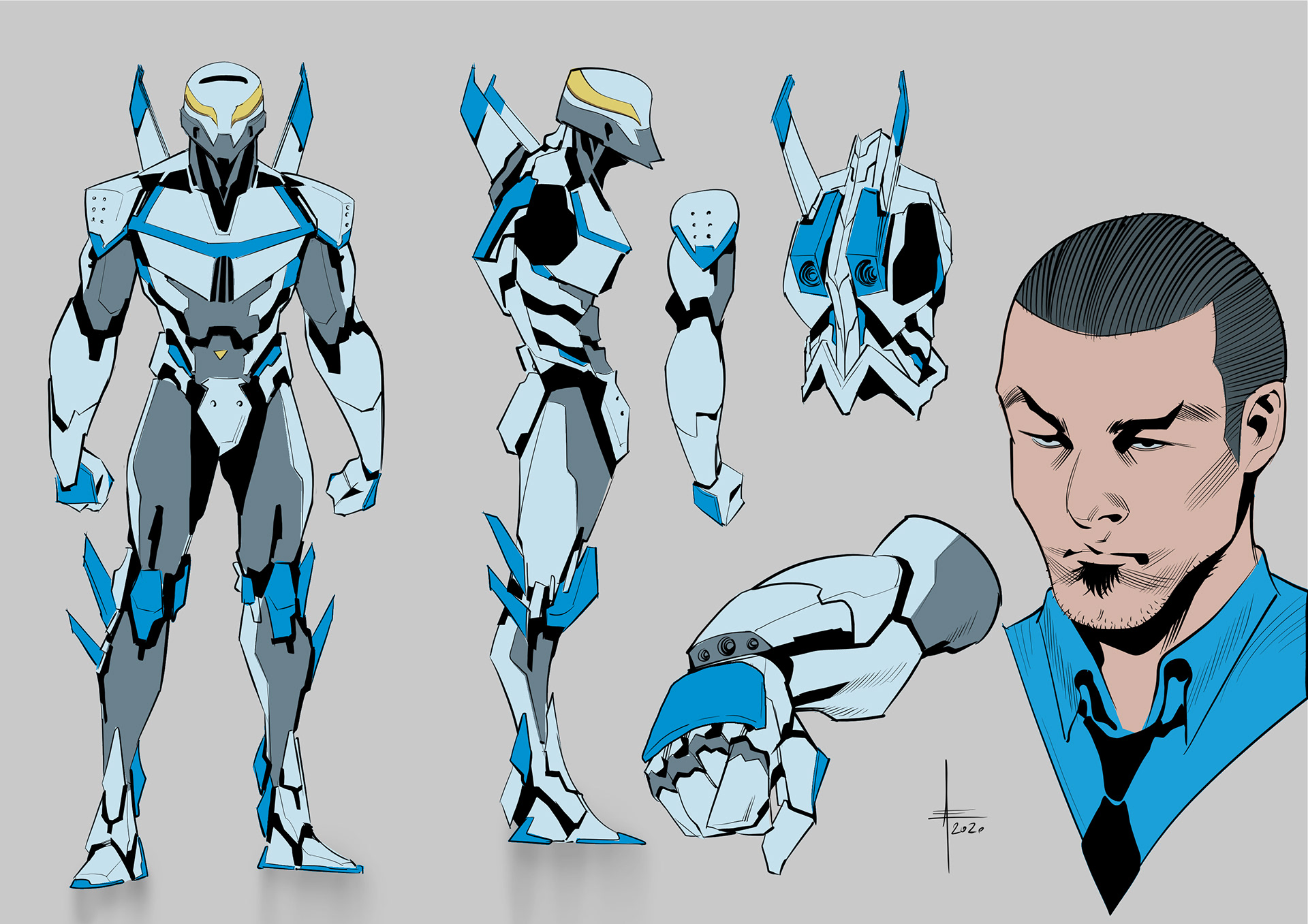 Character Design Work for comics by Andrea Errico