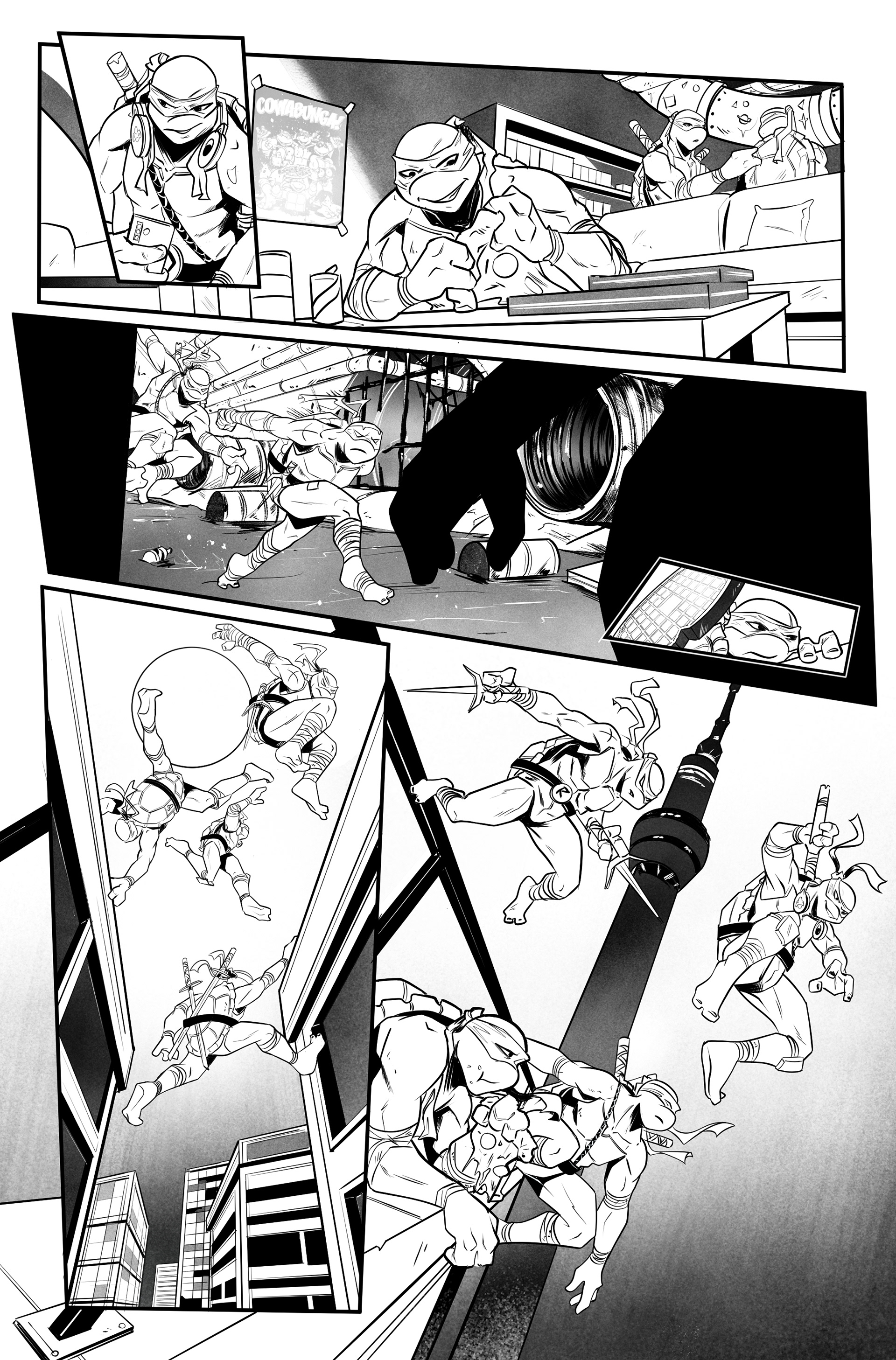 TMNT test page for IDW 