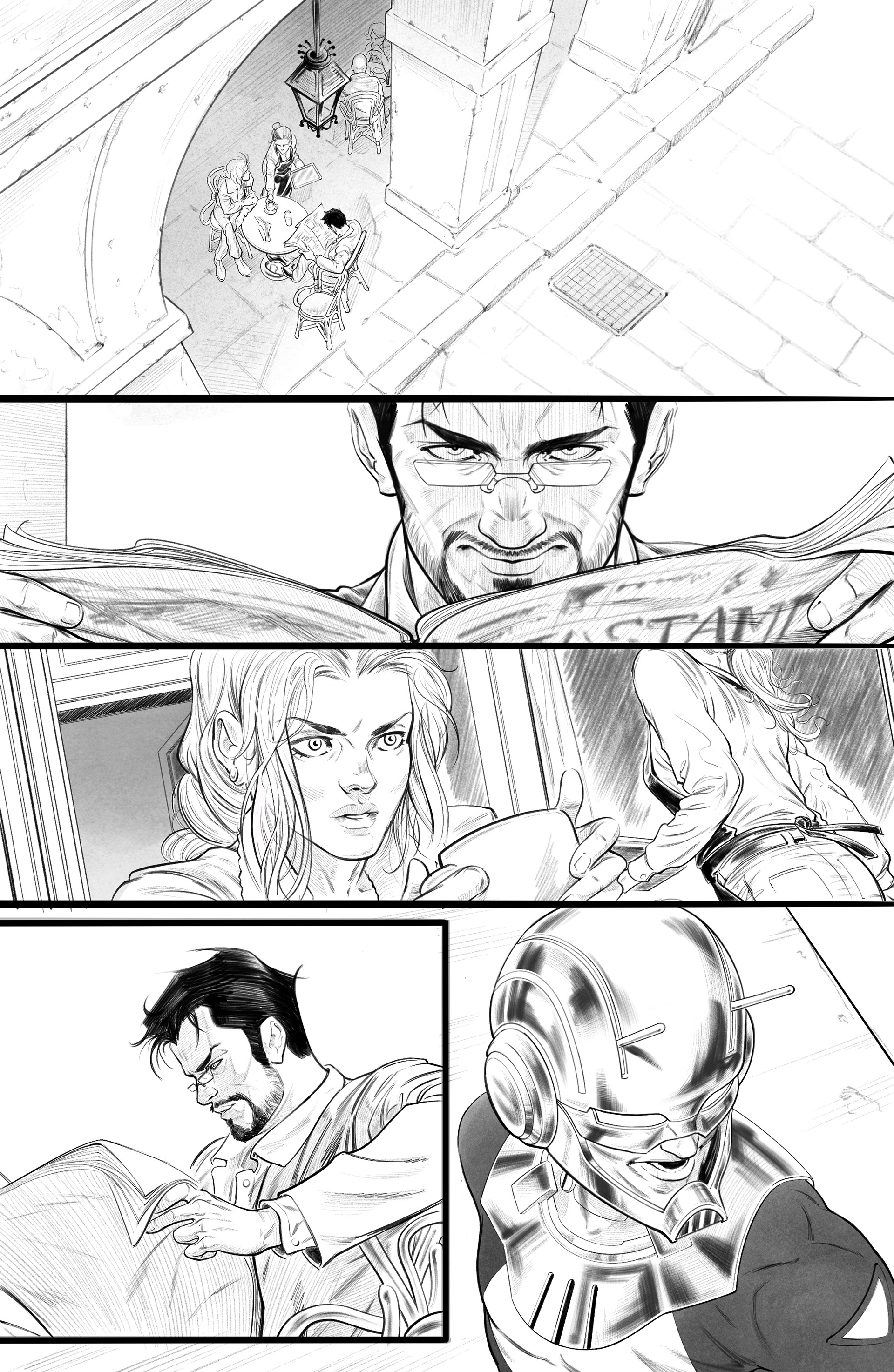 Avengers Sample page from Stefan Fortis