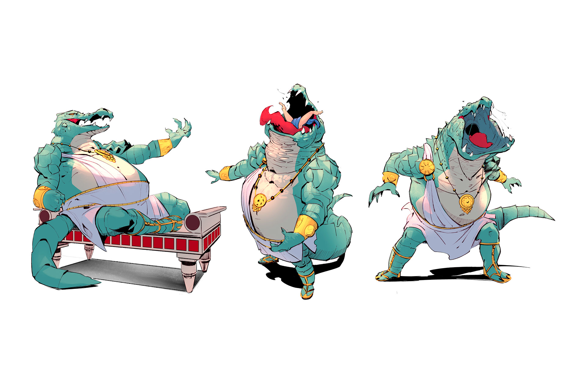 Character Design work for 'Nightmare Odyssey', created by LCA represented artist Dario D'Angelo