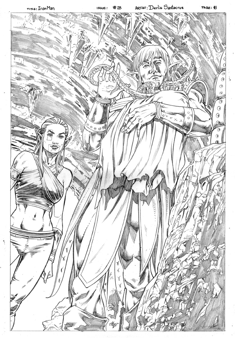 Derlis S. Benitez line art on DC's Batman: Derlis S. Benitez line art on DC Comics' Justice League of America Vibe