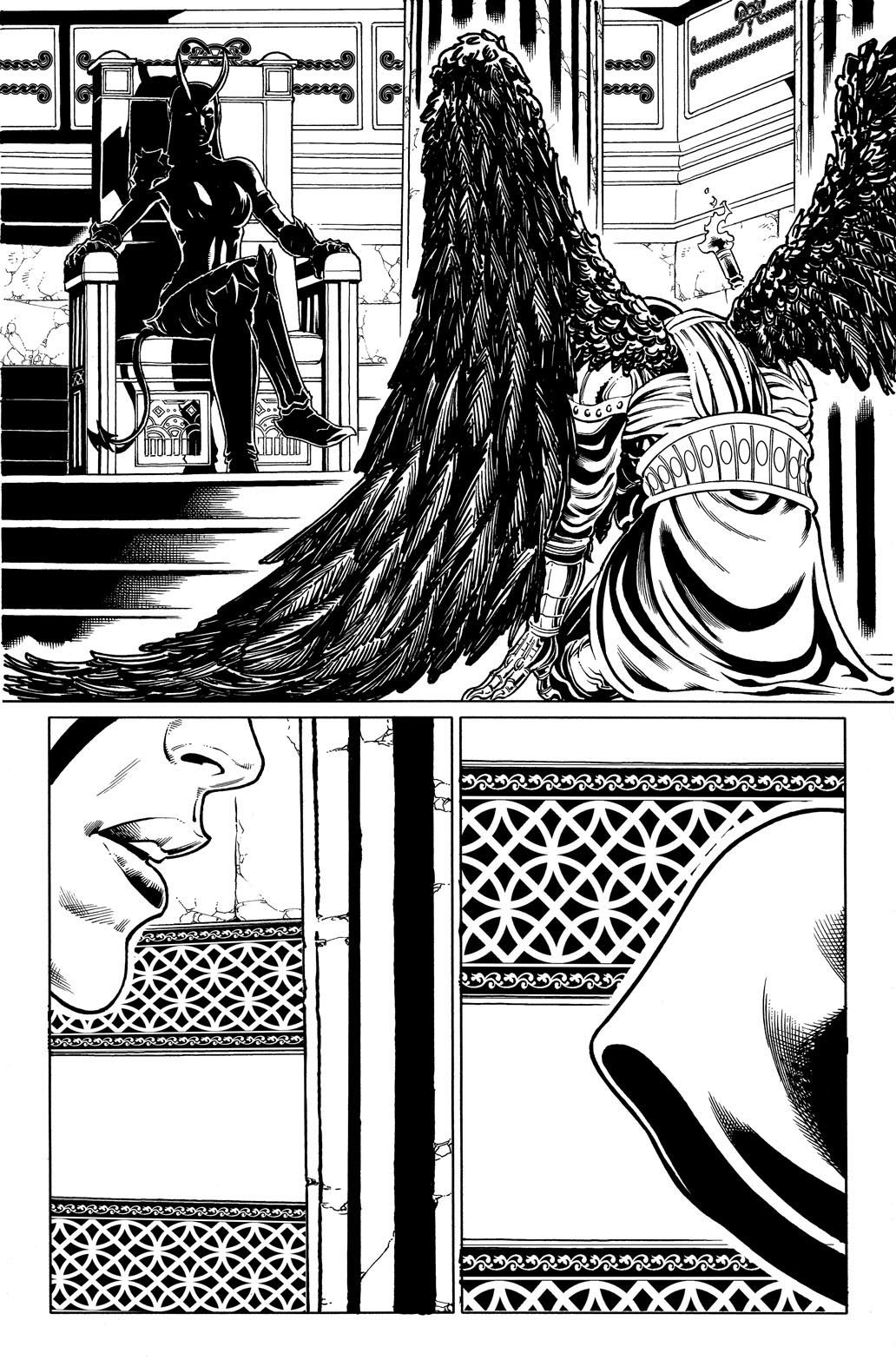 Derlis S. Benitez line art on Zenoscope' Grim Fairy Tales, V.2