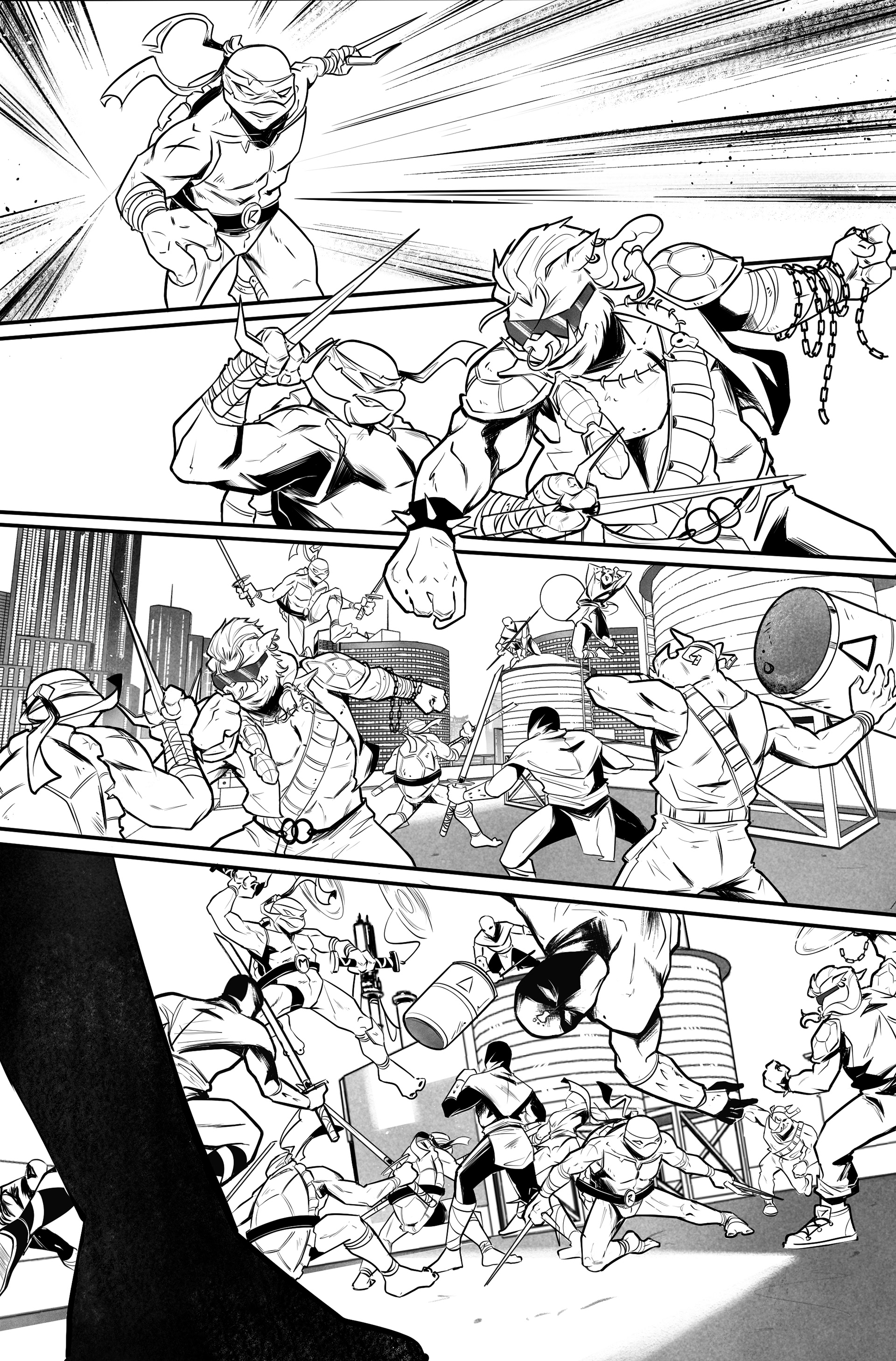 TMNT test page for IDW 