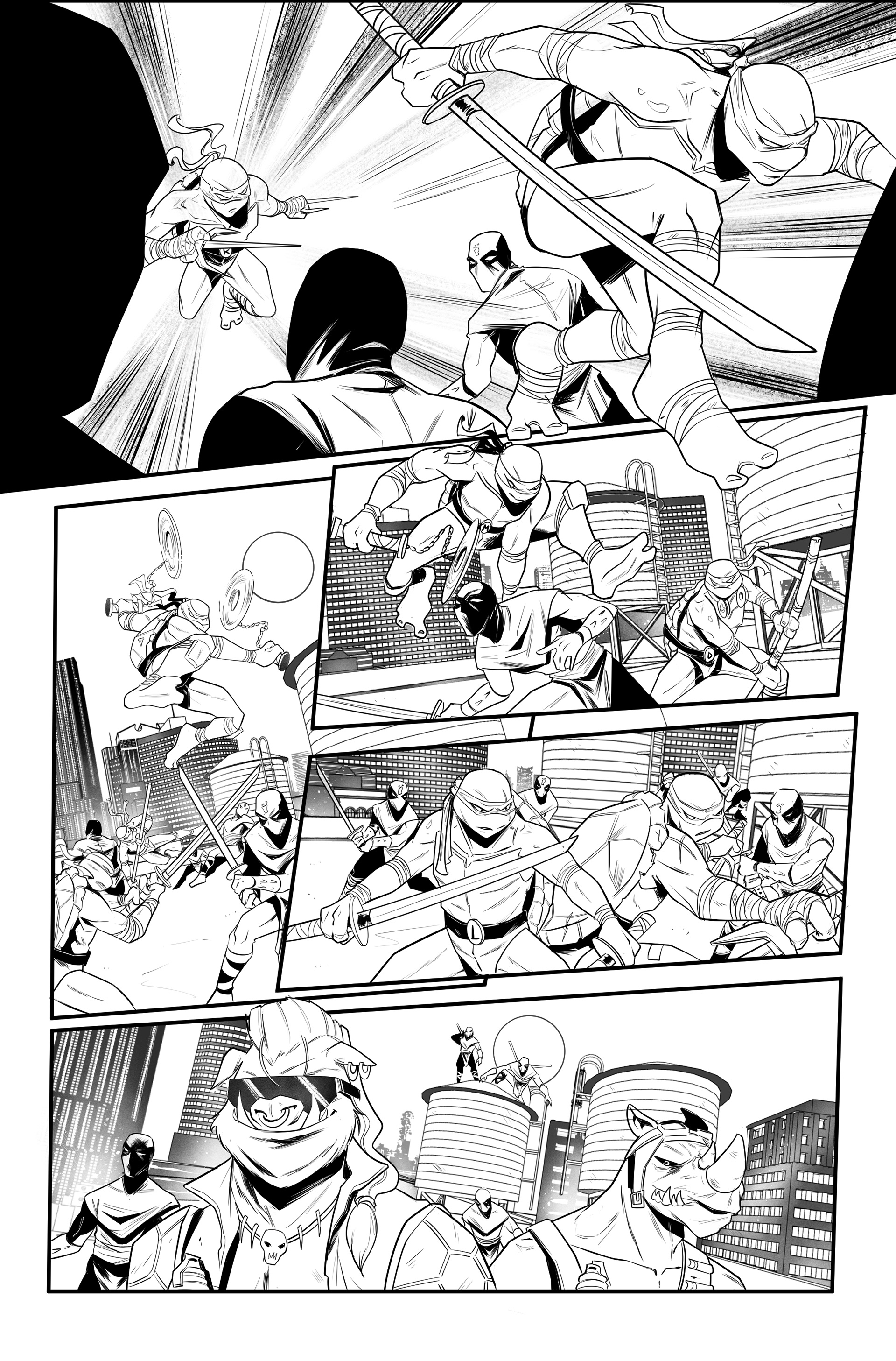 TMNT test page for IDW 