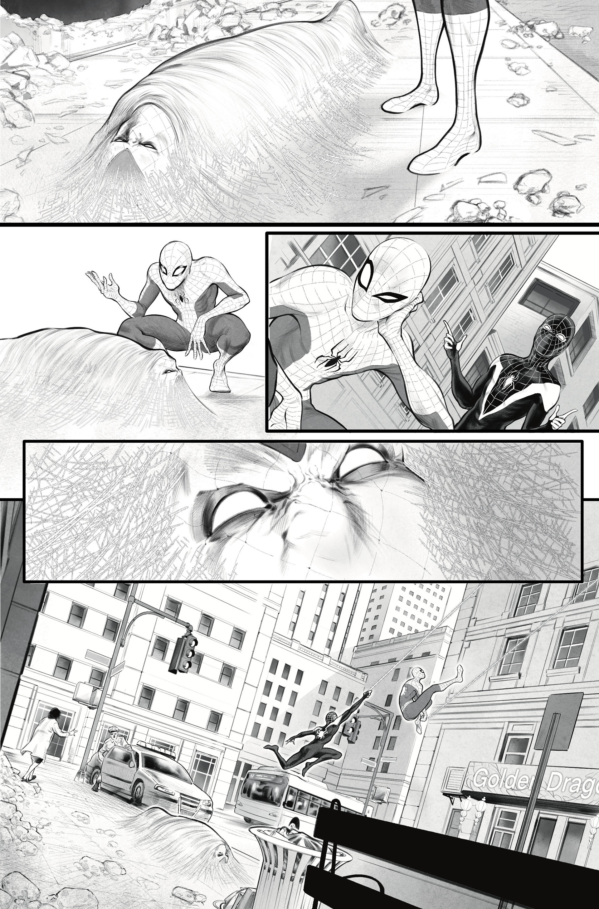 Spiderman Sample page from Stefan Fortis