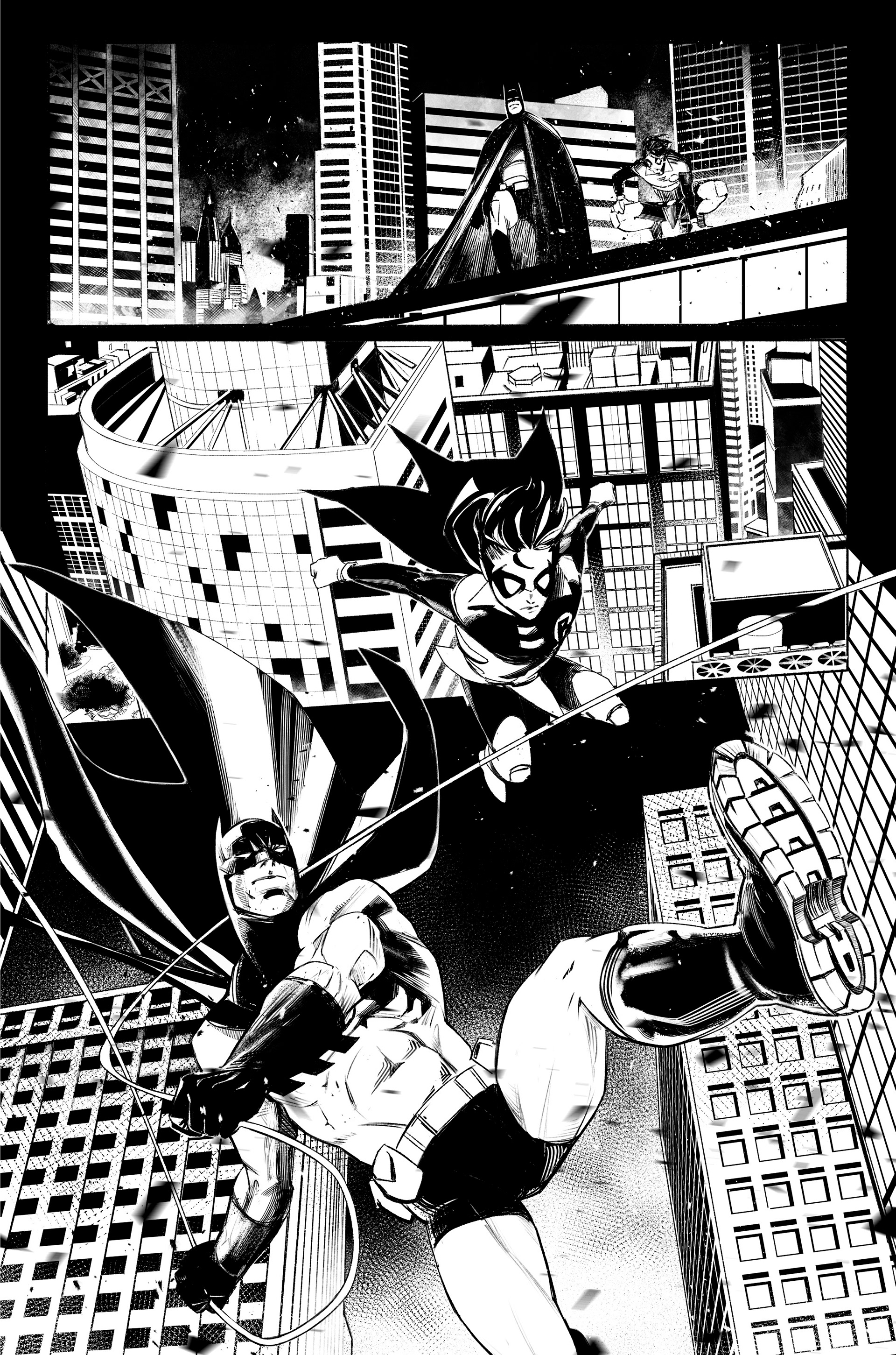 Batman samples pages by LCA represented artist, Dario D'Angelo