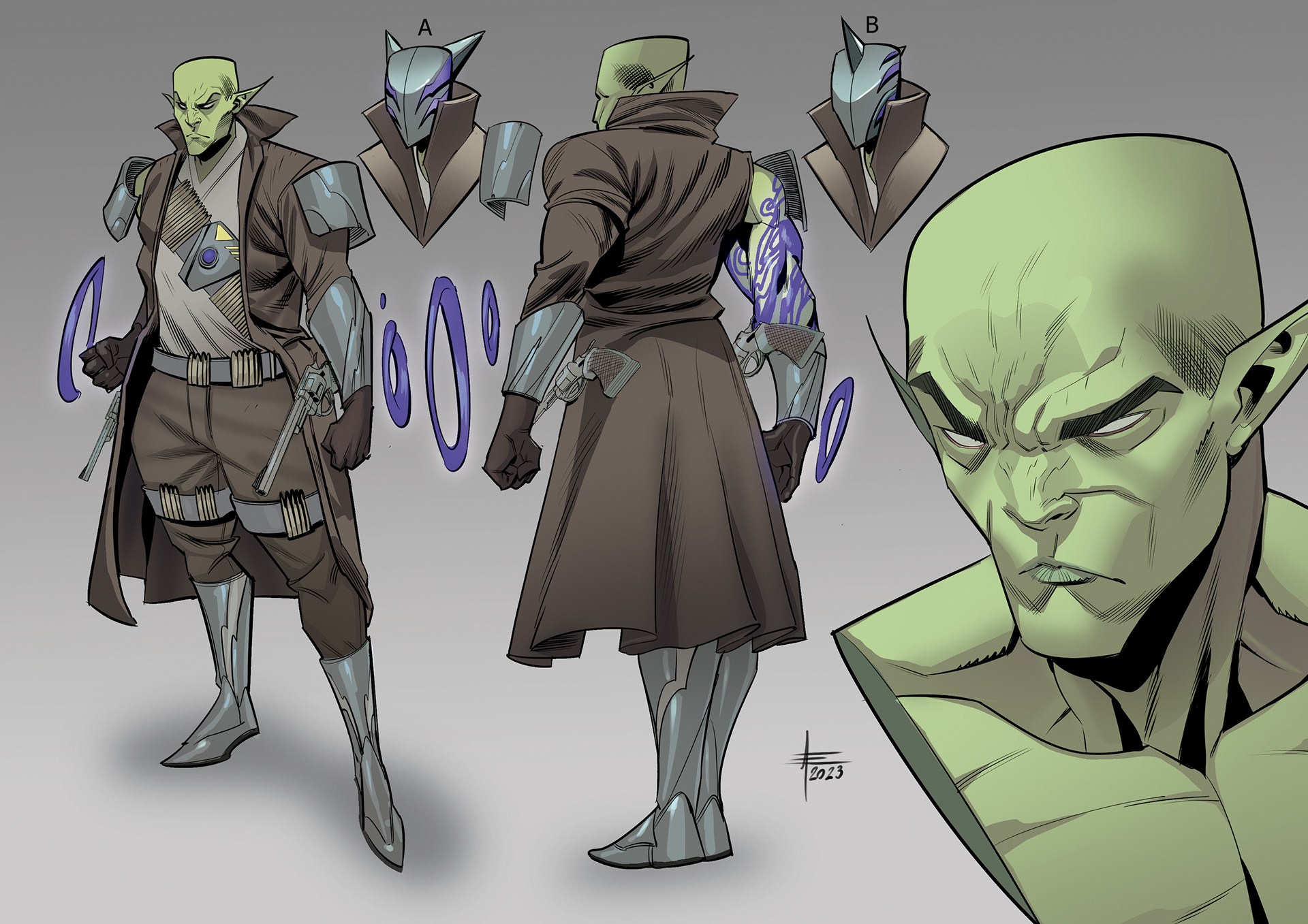 Character Design Work for comics by Andrea Errico