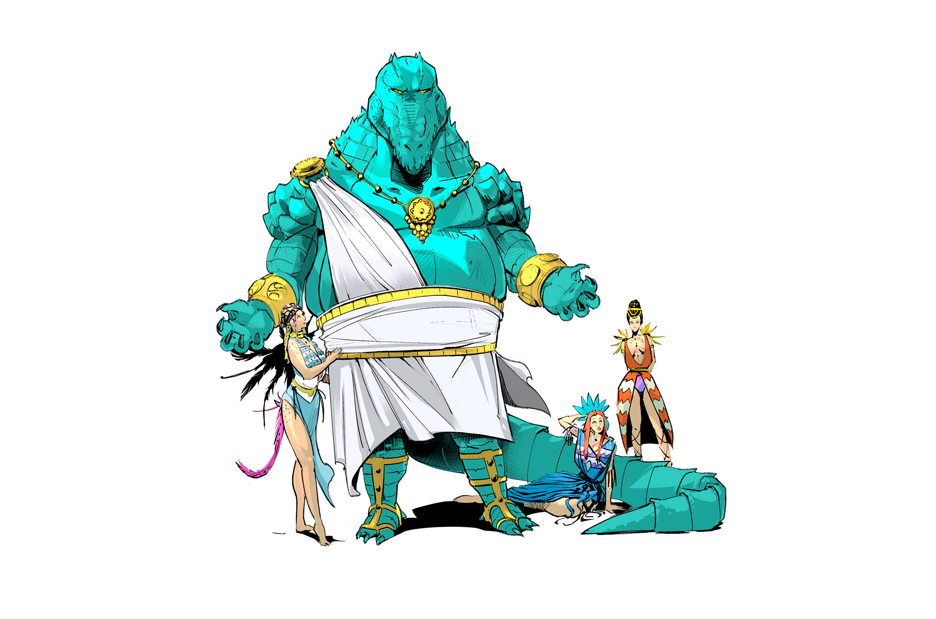 Character Design work for 'Nightmare Odyssey', created by LCA represented artist Dario D'Angelo