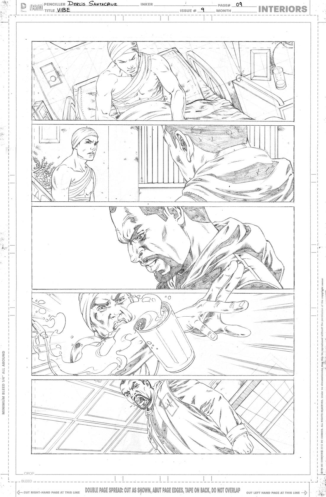 Derlis S. Benitez line art on DC's Batman: Derlis S. Benitez line art on DC Comics' Justice League of America Vibe