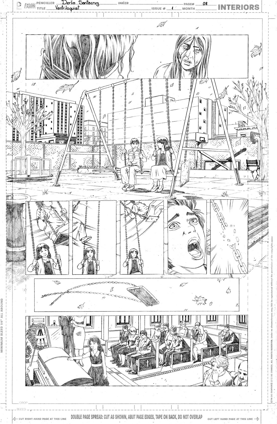 Derlis S. Benitez line art on DC's Batman: Derlis S. Benitez line art on DC Comics' Batman: The Dark Knight