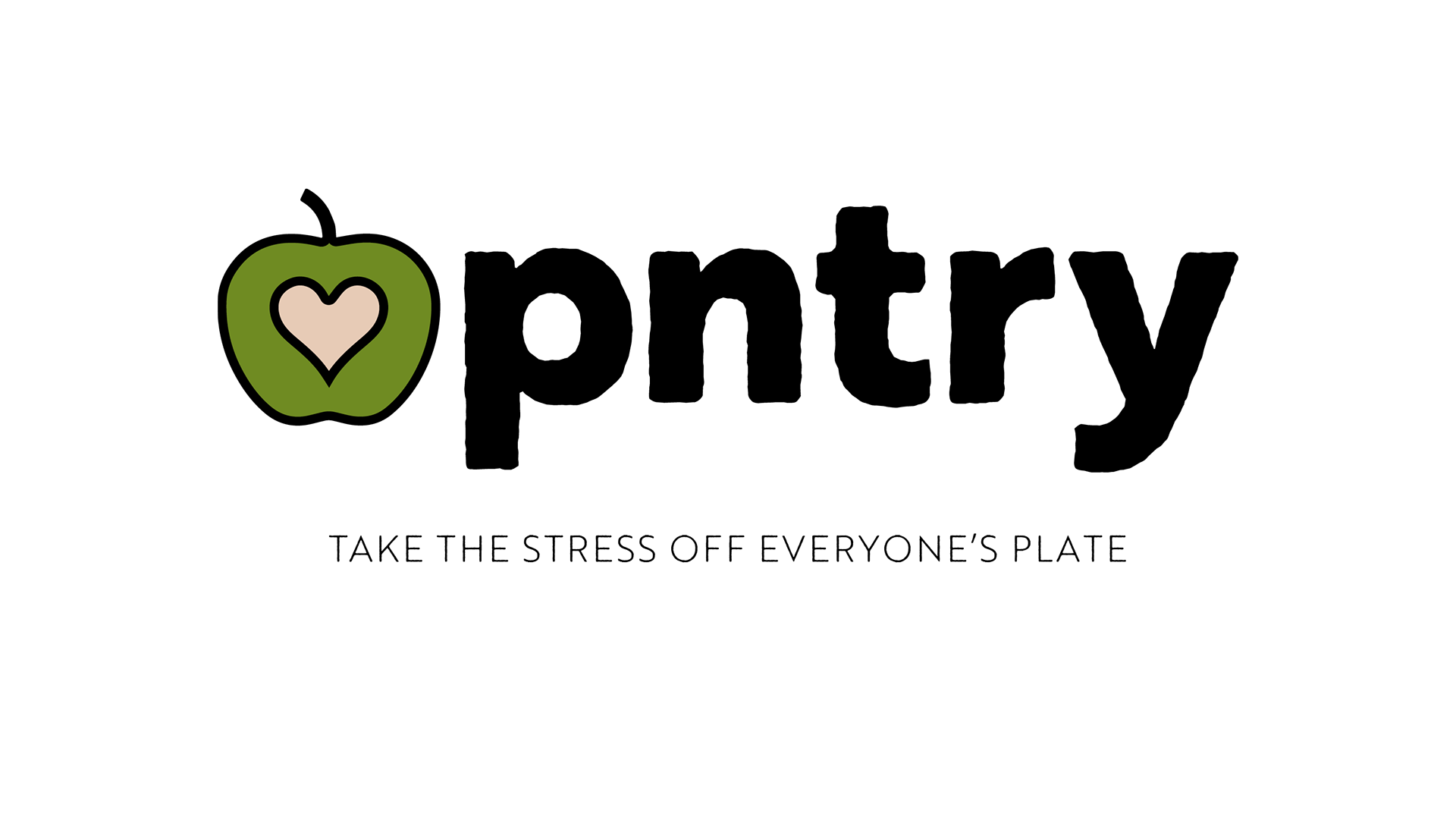 the Pantry app logo including a green apple with a red heart in the center