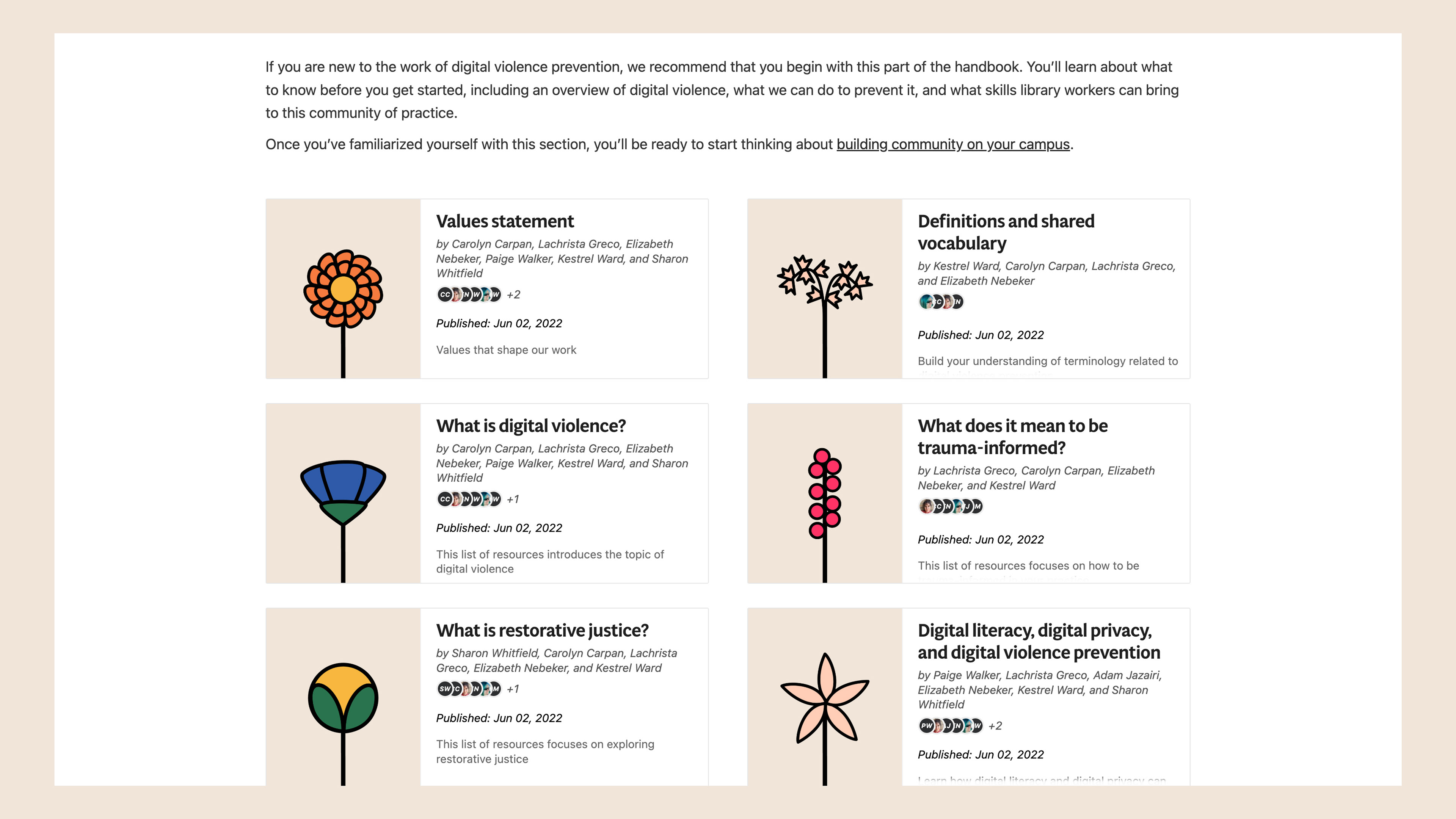 An image of the pubpub site using the icons