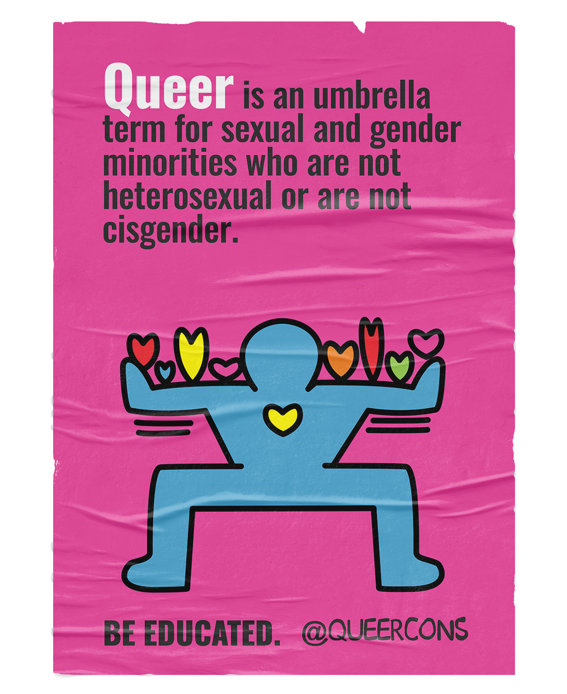 A poster design of on definition of one term