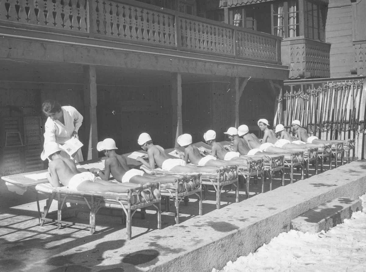Fonds Rollier © Commune de Leysin