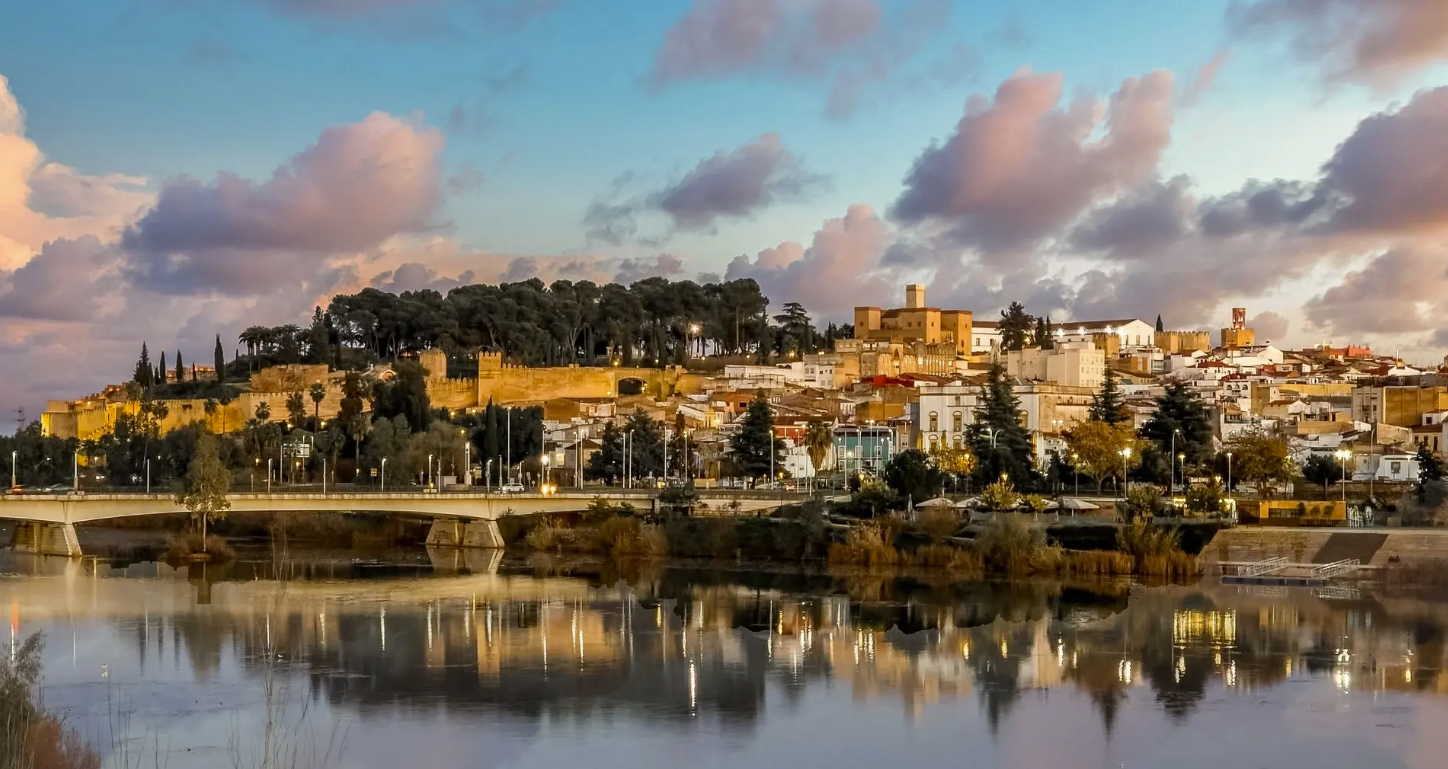 View of Badajoz in Extremadura, Spain