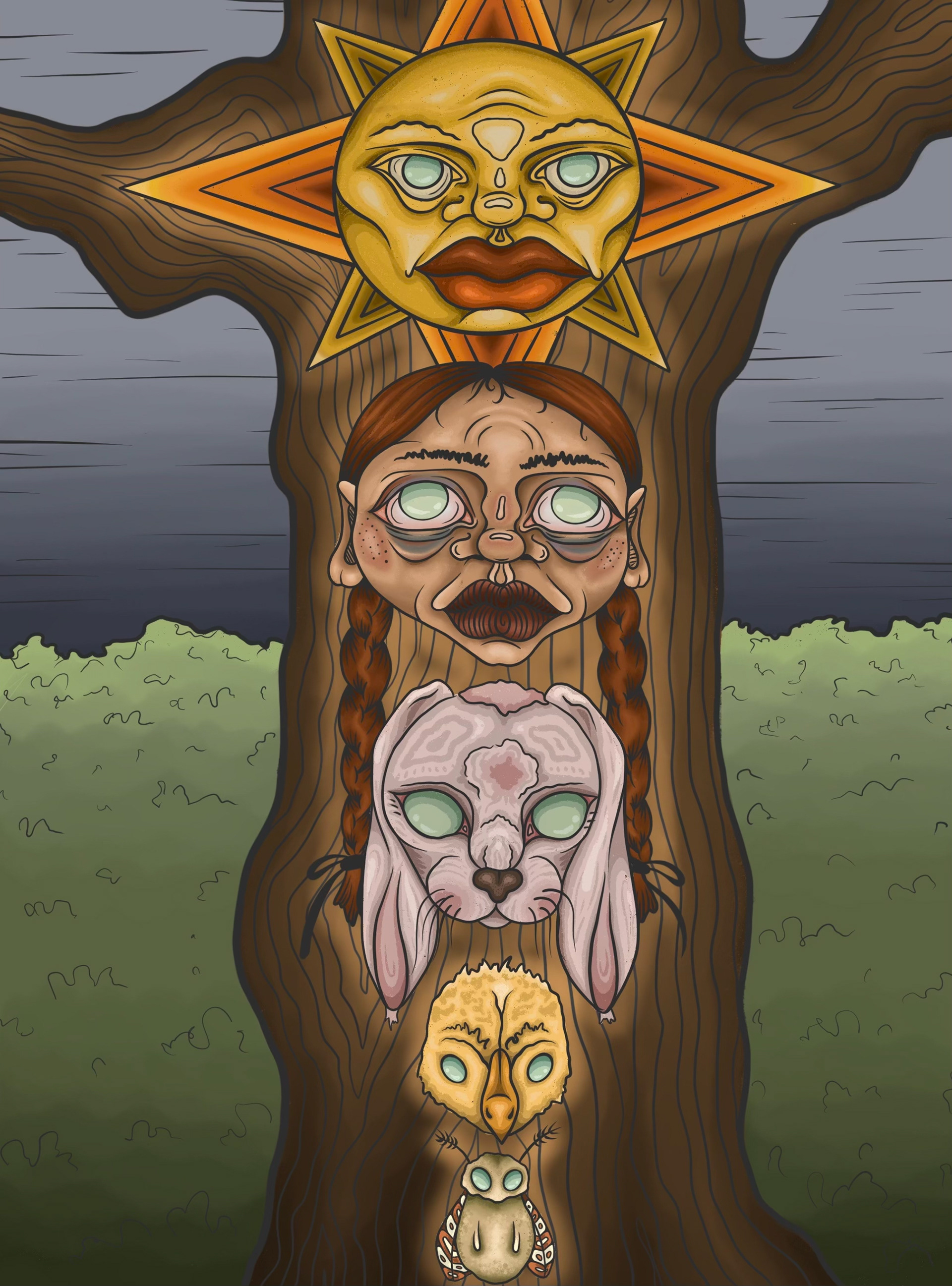 "i am everything i was" - procreate - february 2023