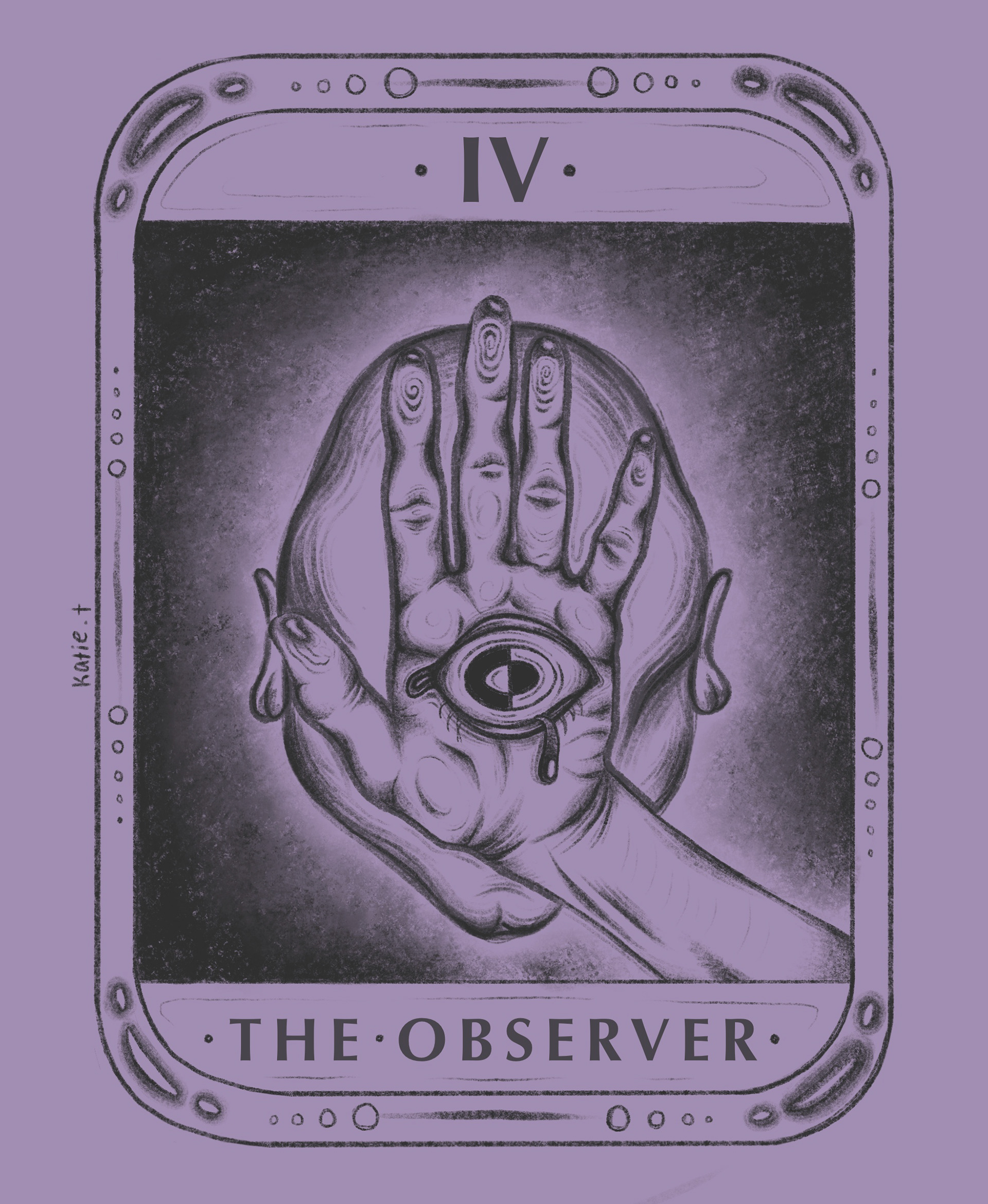"the observer" - procreate - april 2022