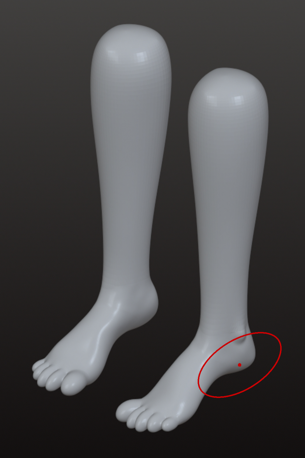 lower legs/feet - made with nomad sculpt