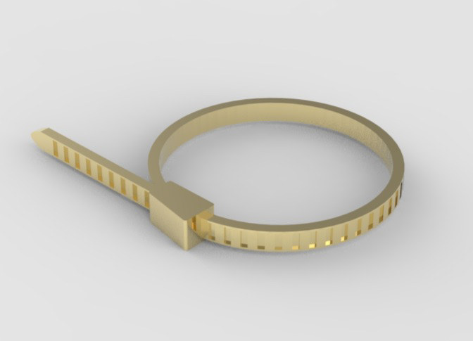 "the zip cuff"- commission for a fashion collection -  september 2023