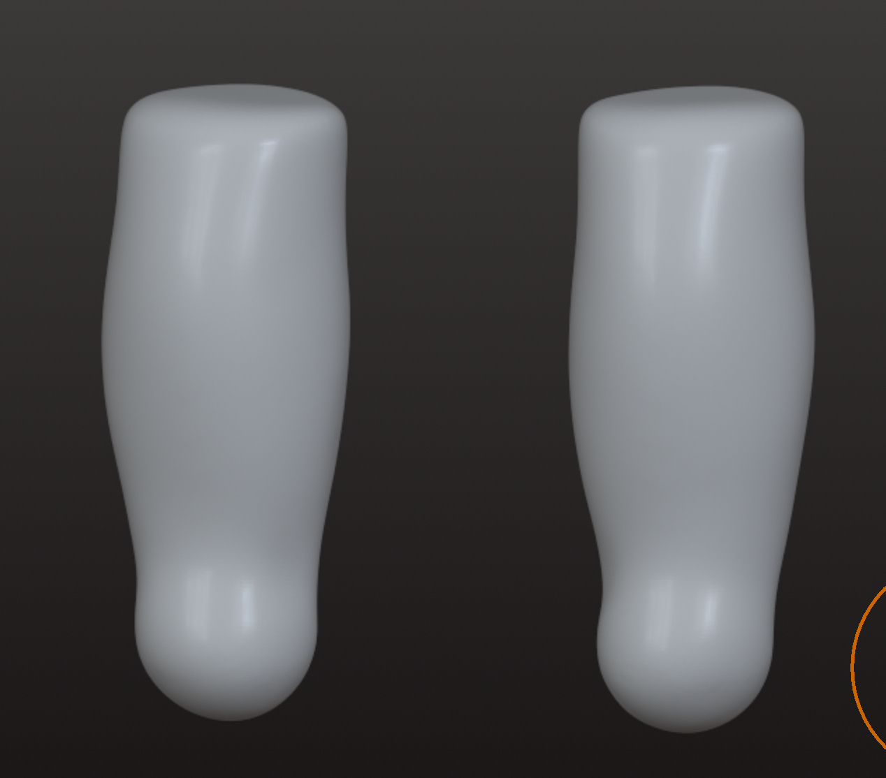 thighs - made with nomad sculpt