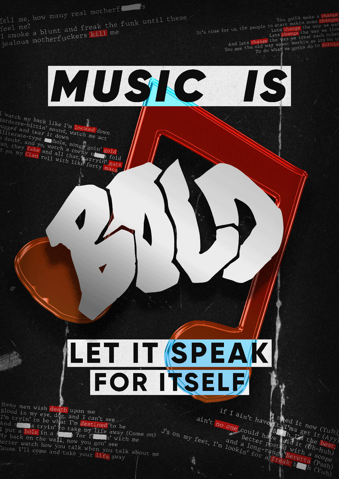 'Bold' Poster Design voor studieopdracht (2025)