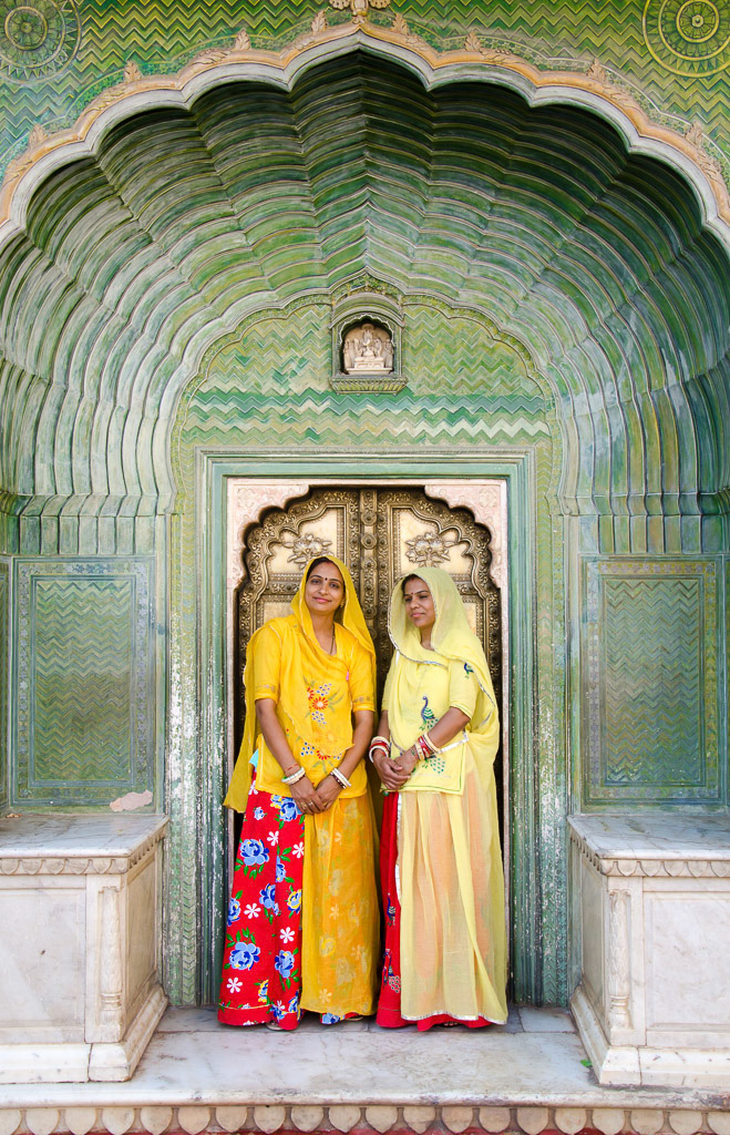 Rajasthani women in traditional attire