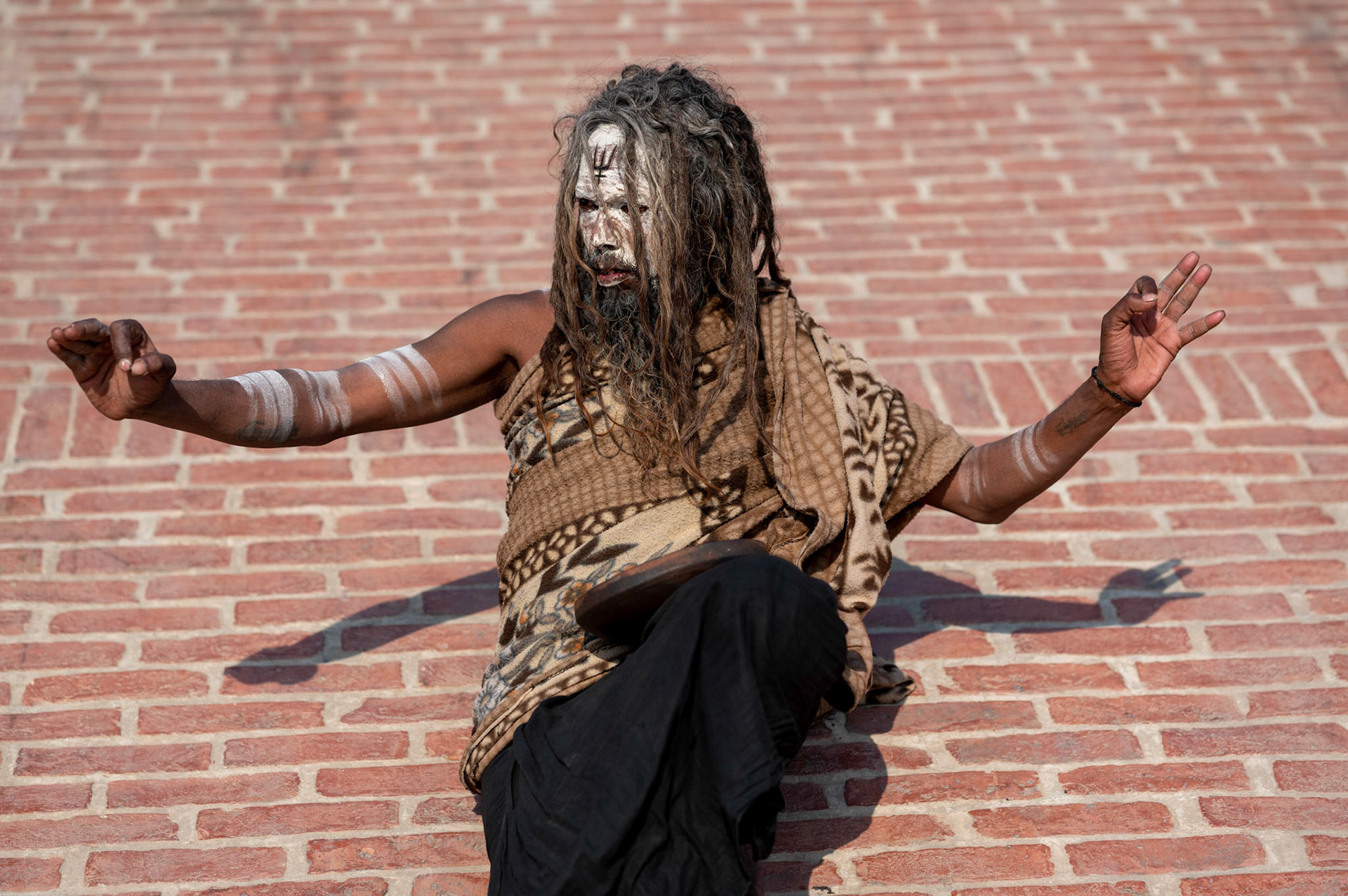 A sadhu on the ghats of Varanasi