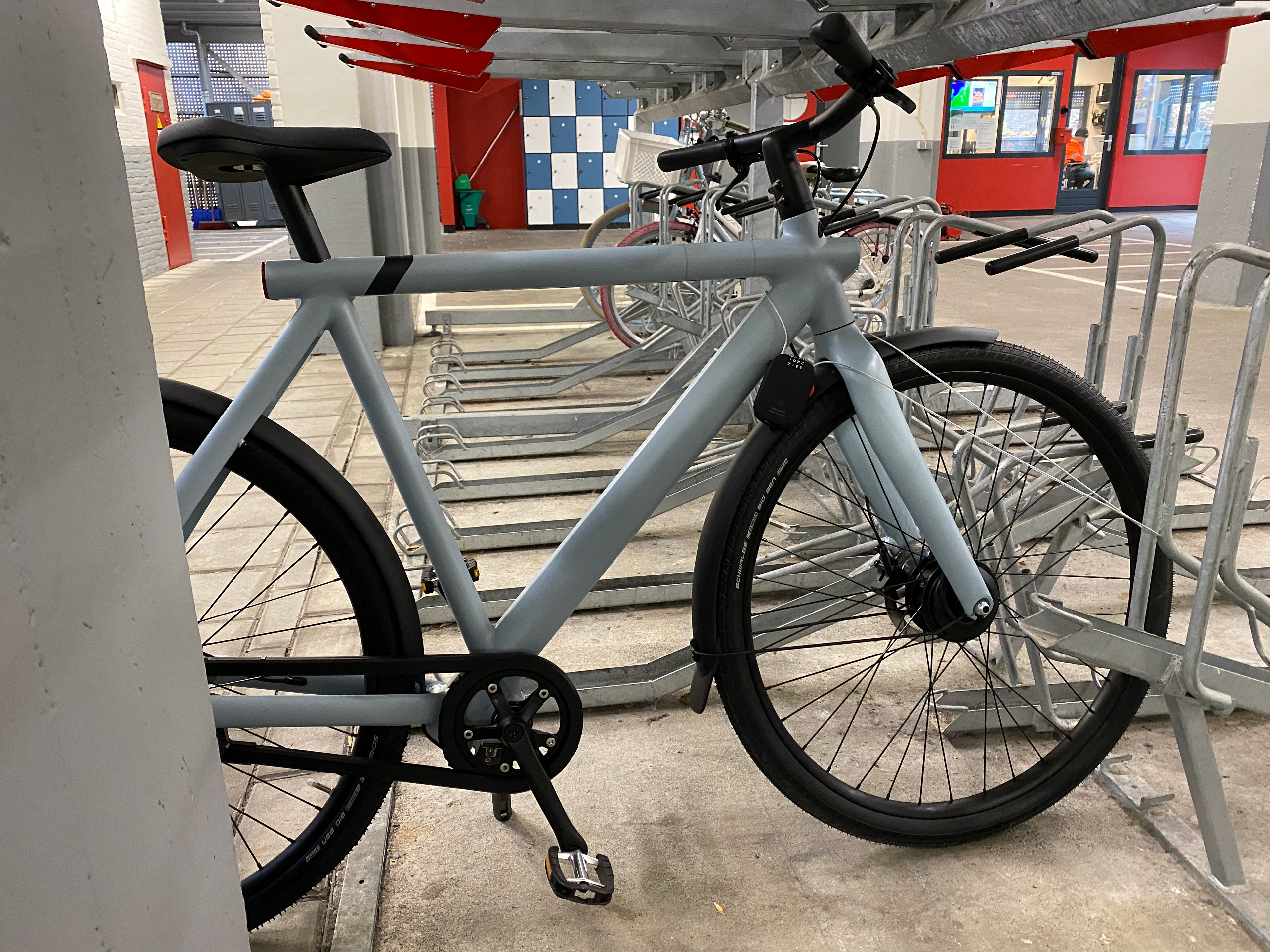 in de fietsstalling