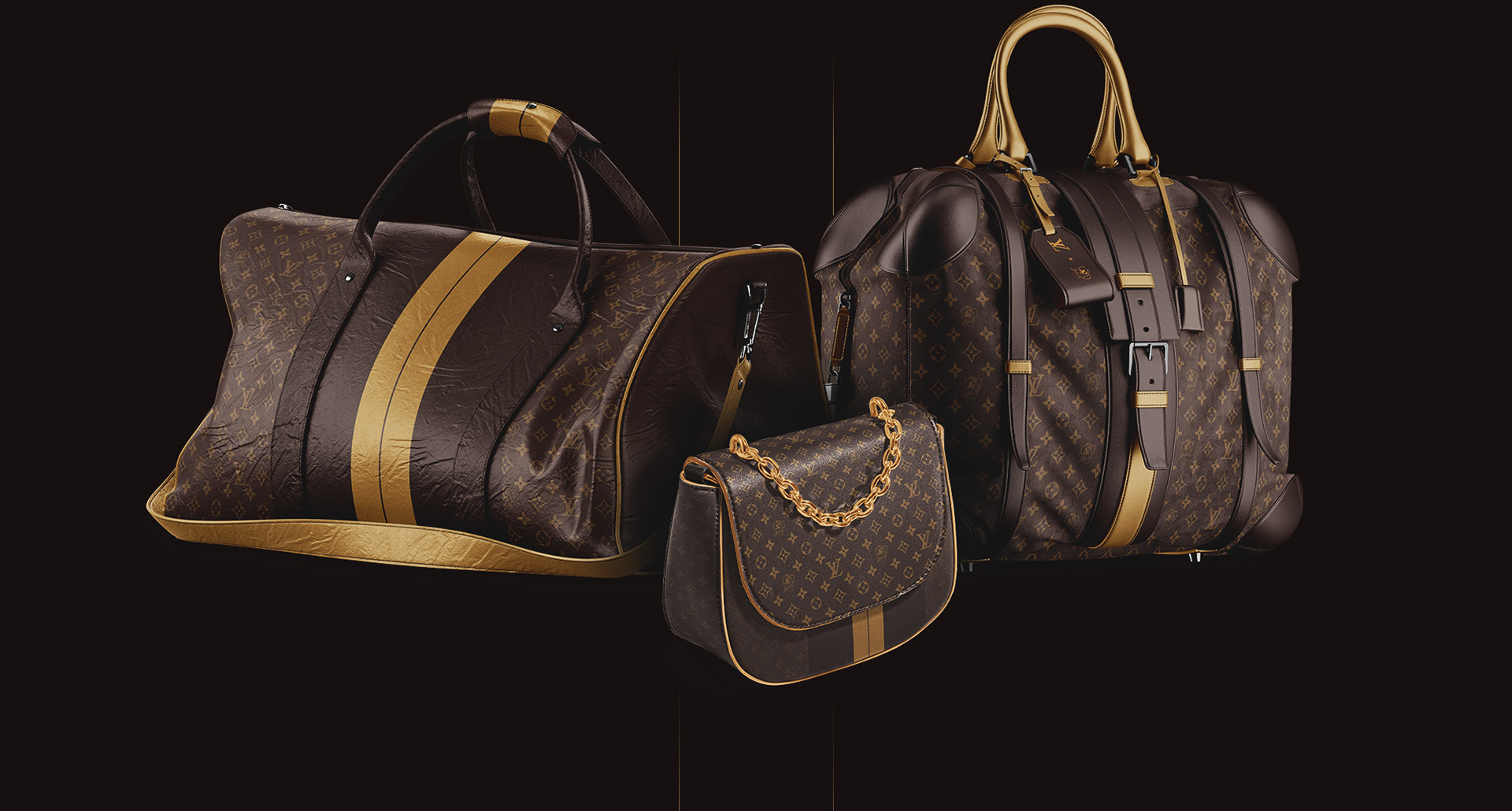 The Louis Vuitton monogram remains a key element in its