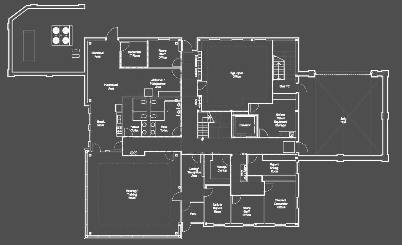 floor plan police station designs