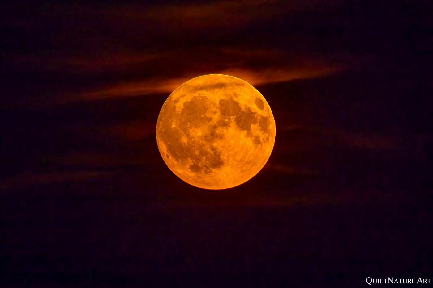 Full moon rising