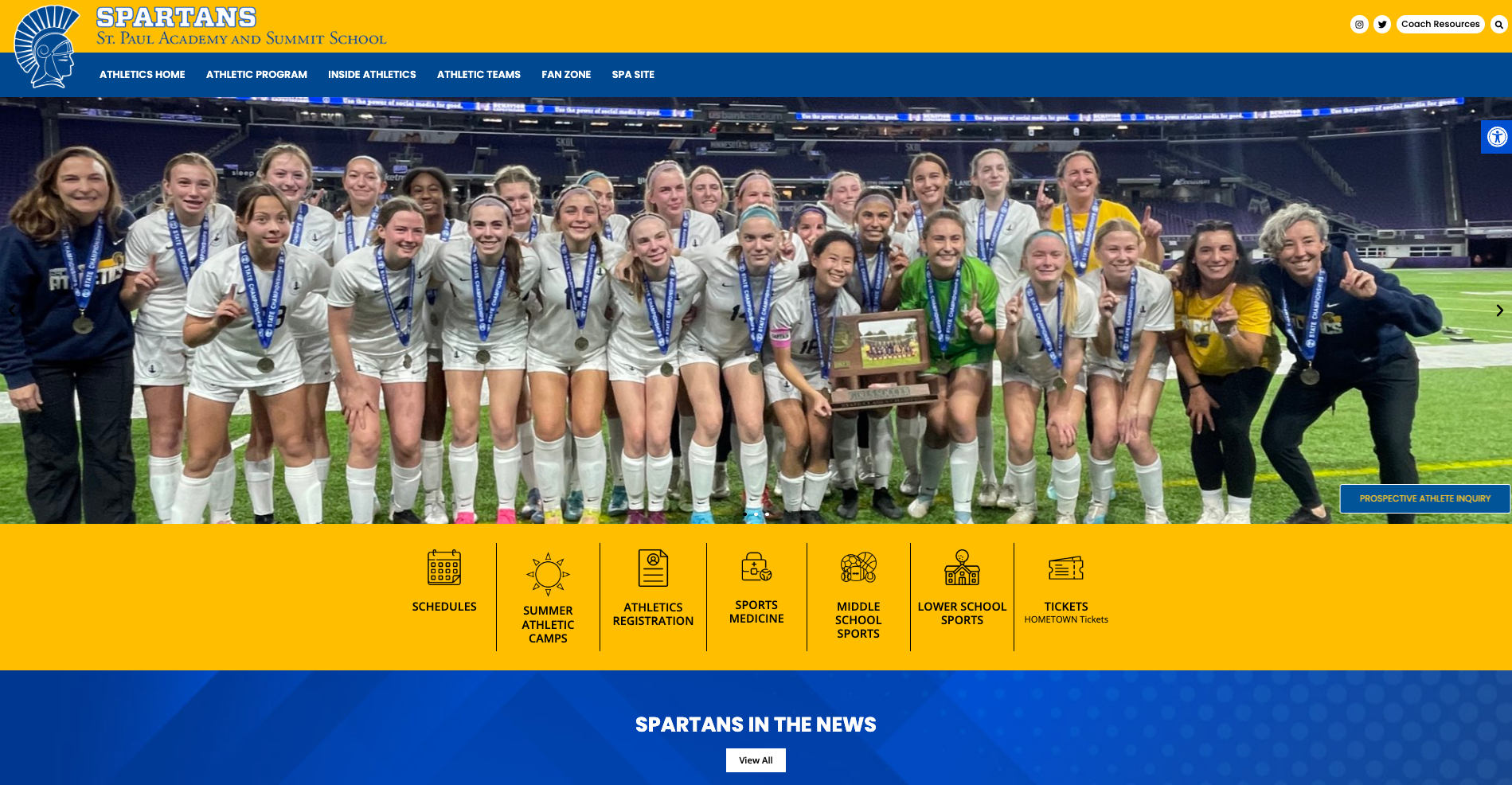 Visit our Athletics Hub at www.spaathletics.org