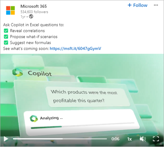 Copilot in Excel