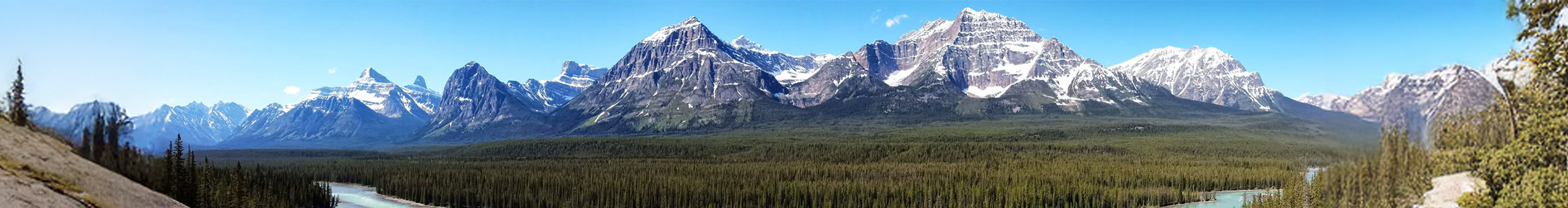 Landschaftsbild mit den Rocky Mountains in Kanada. Urheber: Andreas Jensvold