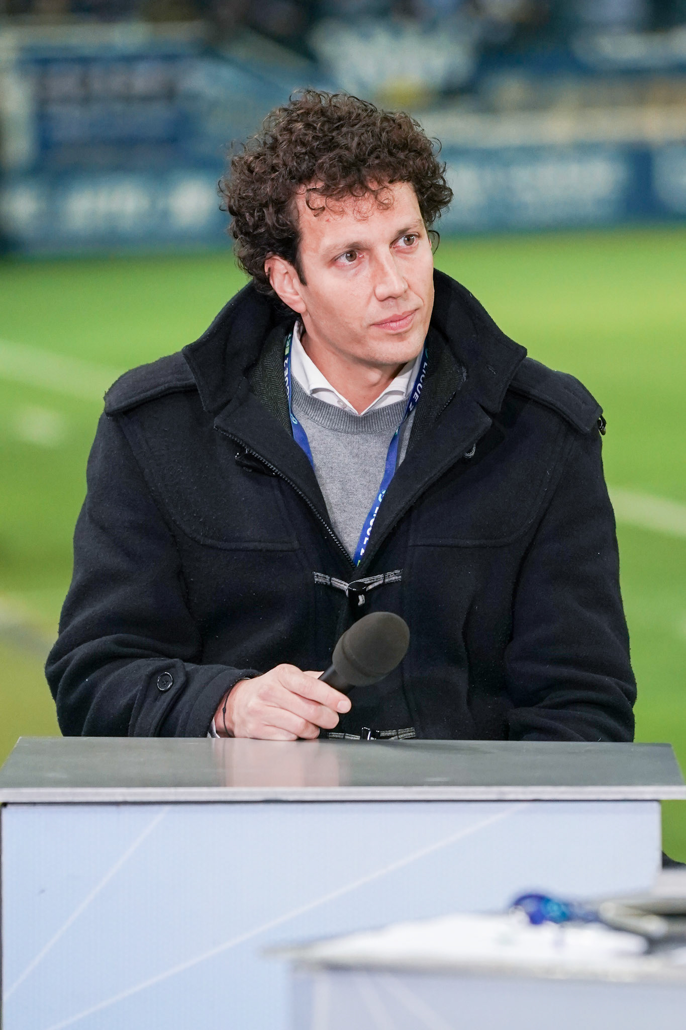 BASTIA. CORSE. LE LUNDI 5 FEVRIER 2024.En ligue 2 BKT dans le derby de la corse Bastia a domine Ajaccio un but a zero grace a un but de Migouel Alfarela devant plus de 14000 spectateurs. Le groupe l Arcugi a anime l avant match pendant que le president de Bastia Claude Ferrandi et le president d Ajaccio Daniele Bufano étaient sur le plateau de France 3 Corse Via Stella.