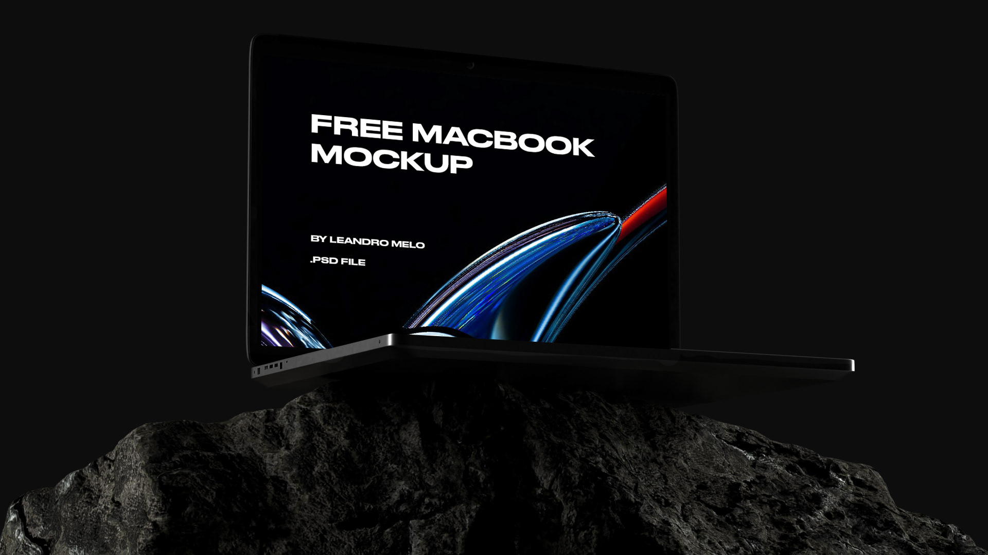 Free MacBook Mockup (PSD)