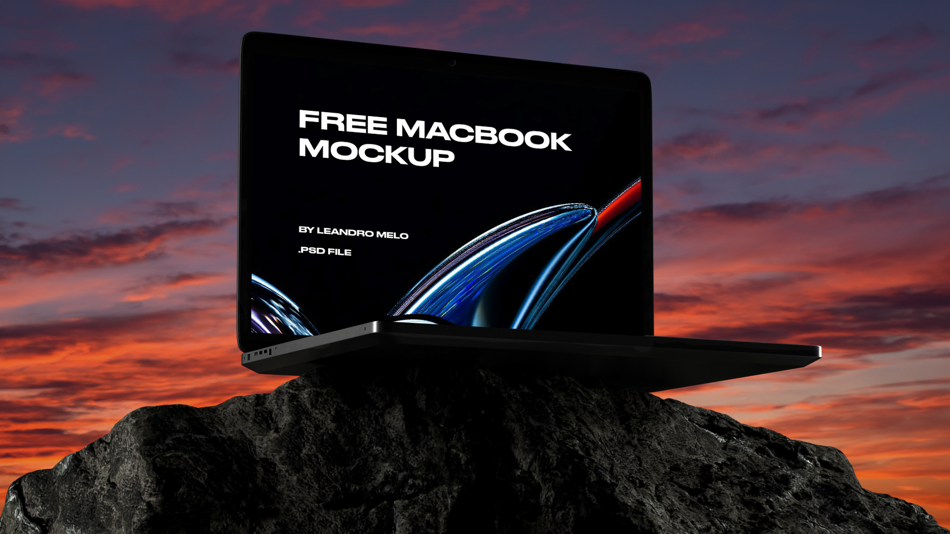 Free MacBook Mockup (PSD)