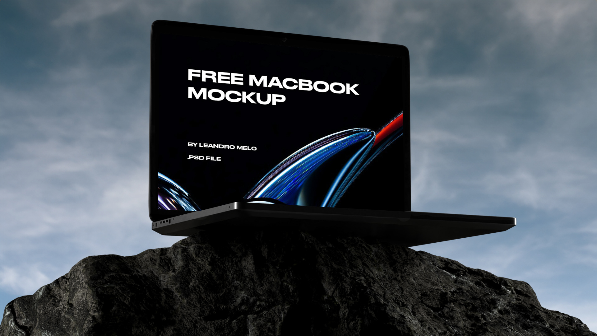 Free MacBook Mockup (PSD)