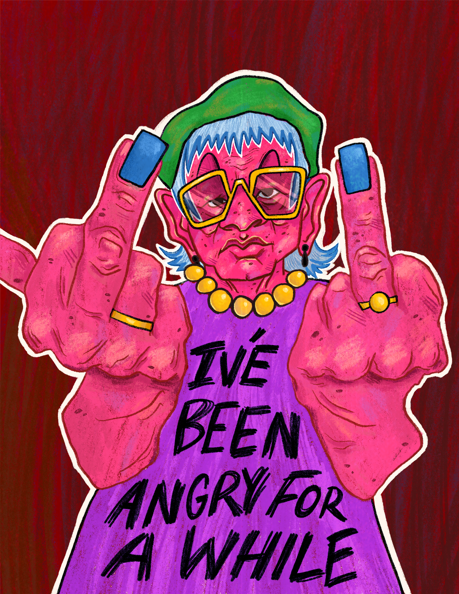 Sometimes the Manager's An Asshole - Digital Illustration (Procreate)