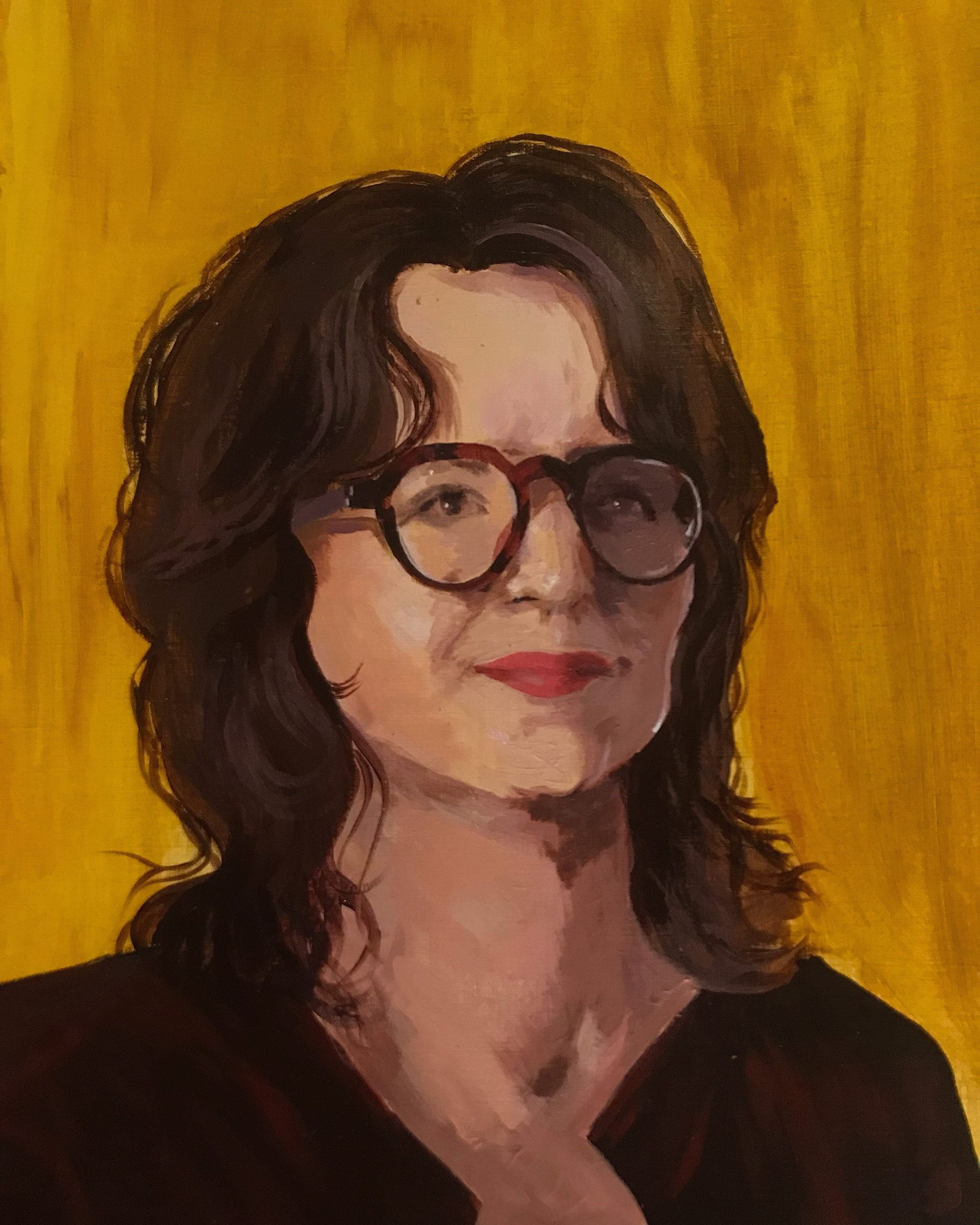 Mum - Acrylic painting on canvas paper