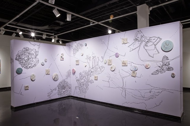 Installation Detail, "Mappings" 2015