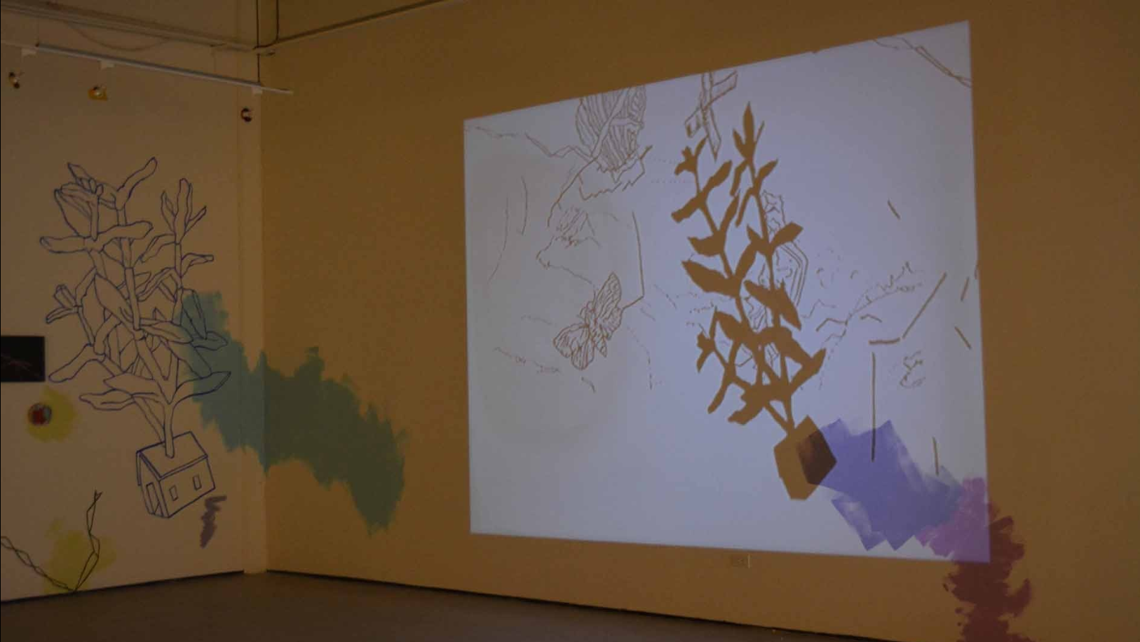 Installation Detail, "Associations" Installation Video detail, 2016