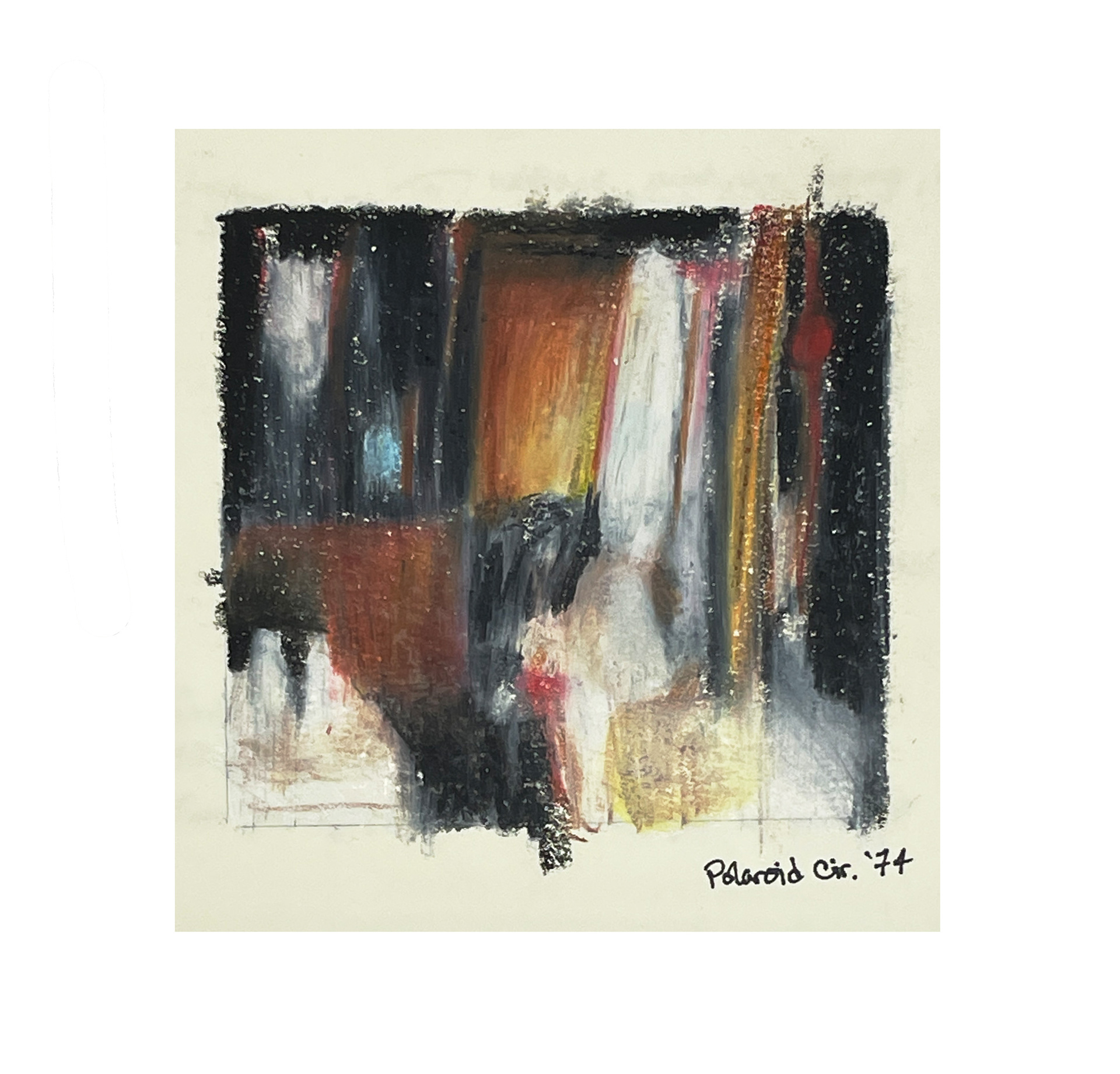 Baby in the Shed, Wax Crayon on Paper